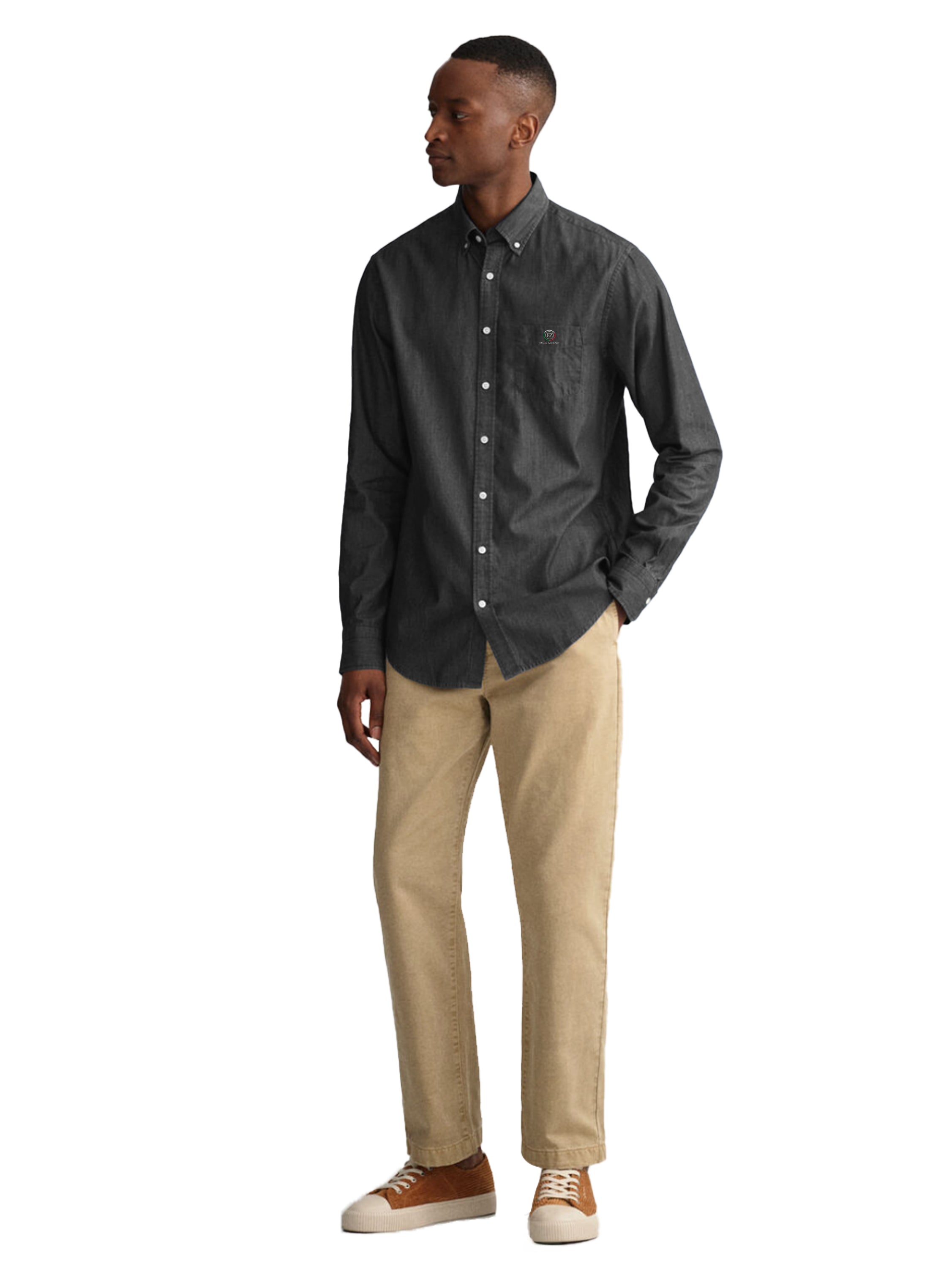 Enzo | Mens Regular Fit Denim Shirt 2 Pack