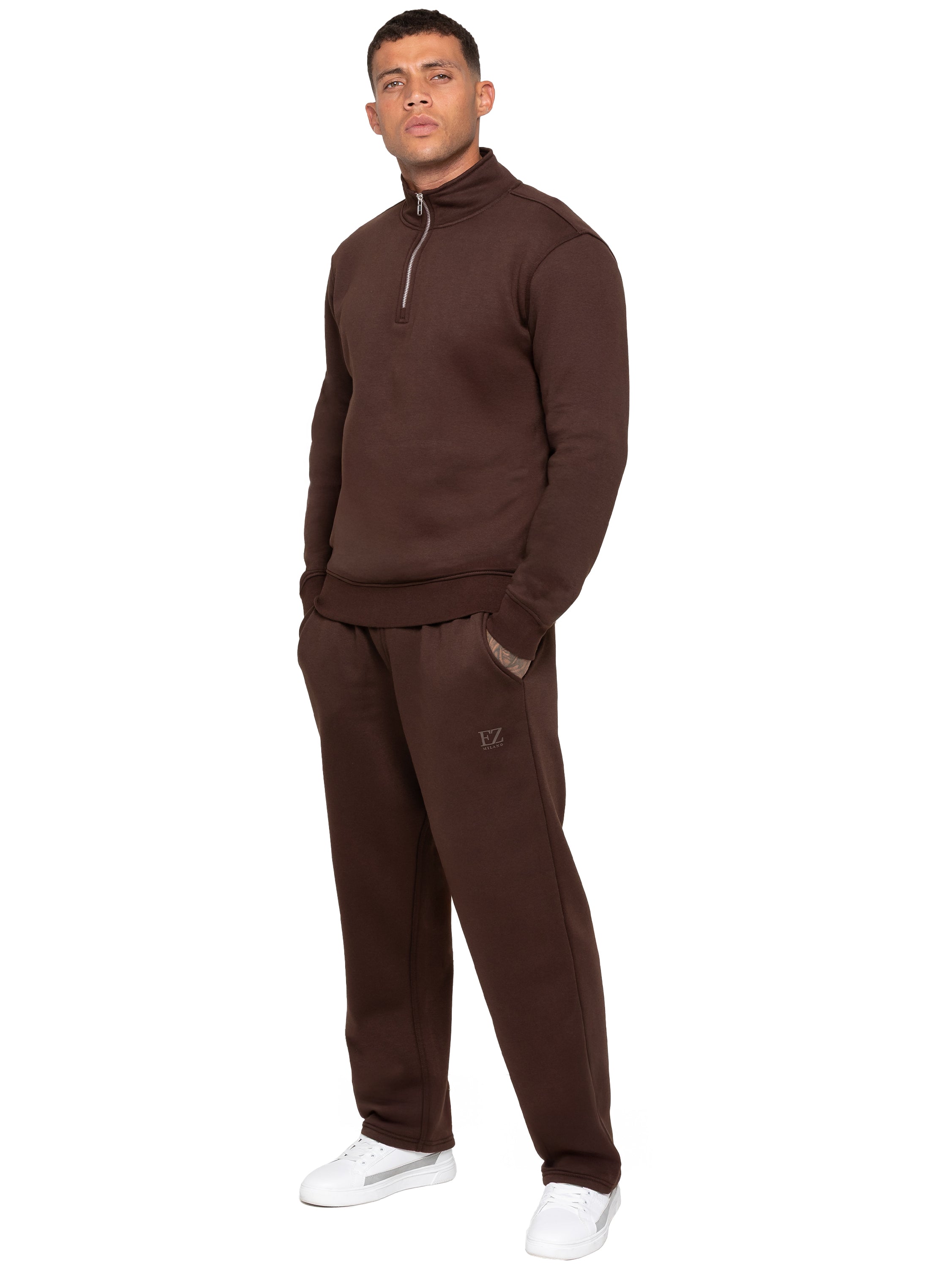 Enzo Milano | Men's Half Zip Sweatshirt Tracksuit