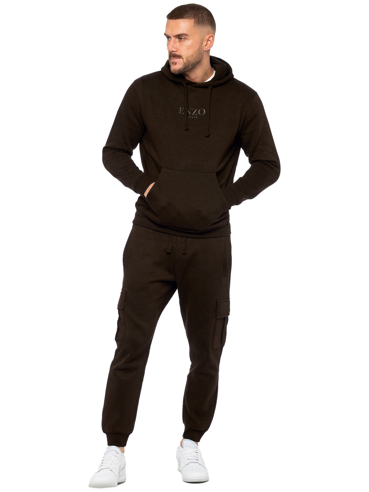 Enzo | Mens Pullover Hoodie Tracksuit Set