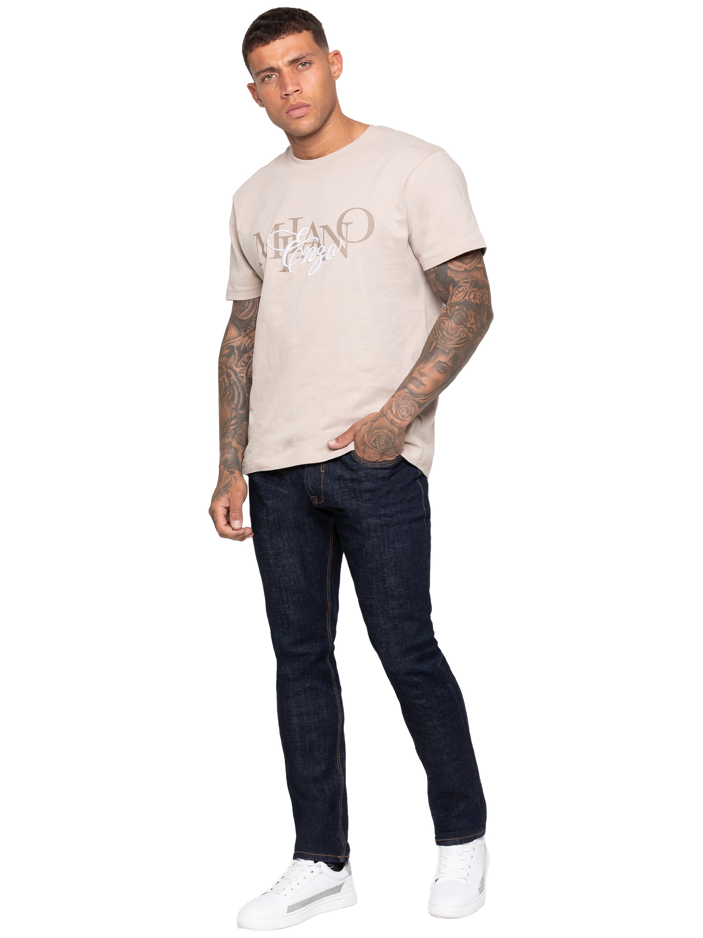 Enzo Milano | Men's Classic Tapered Jeans
