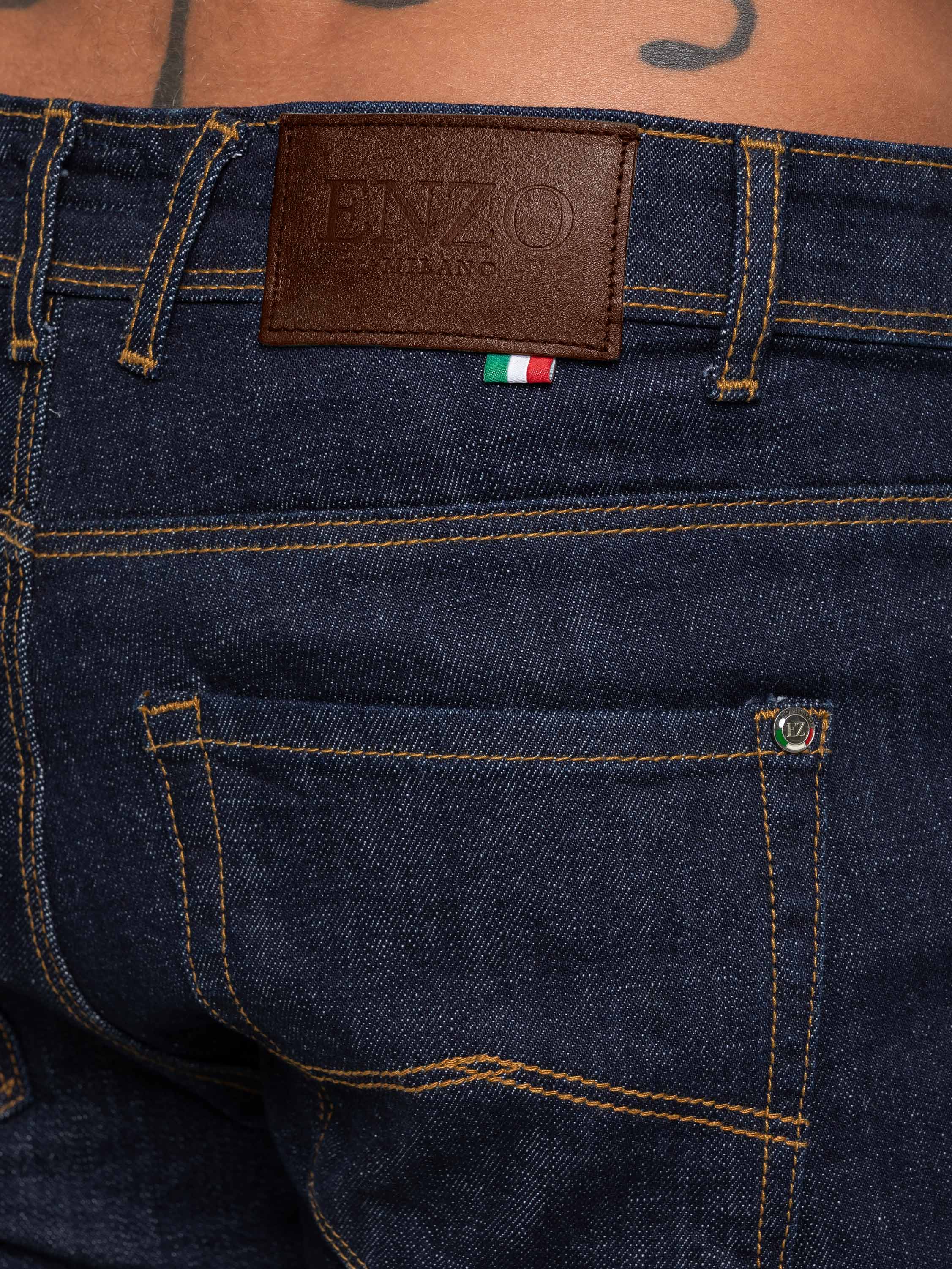 Enzo Milano | Men's Classic Tapered Jeans