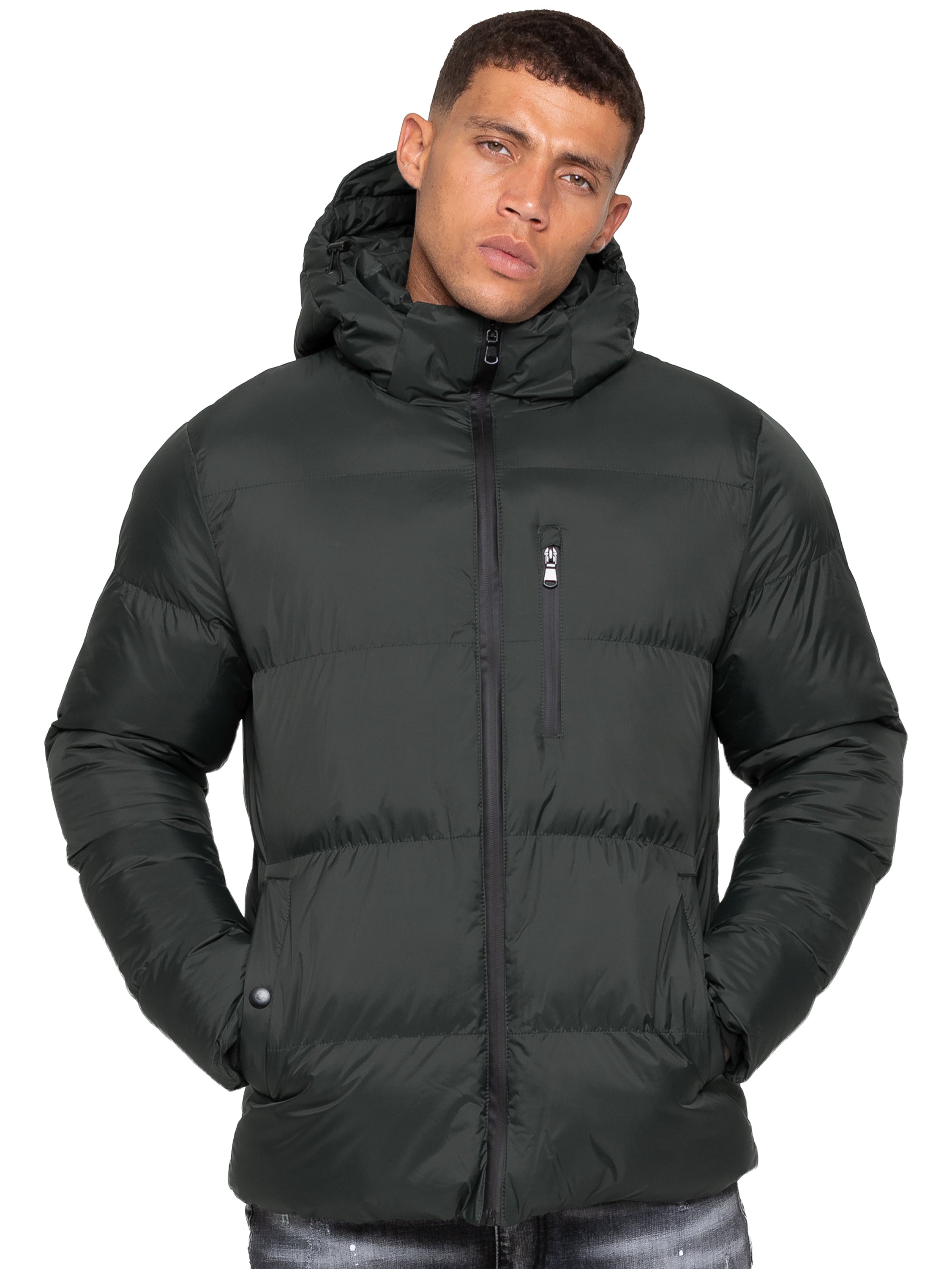 Kruze | Mens Hooded Puffer Jacket