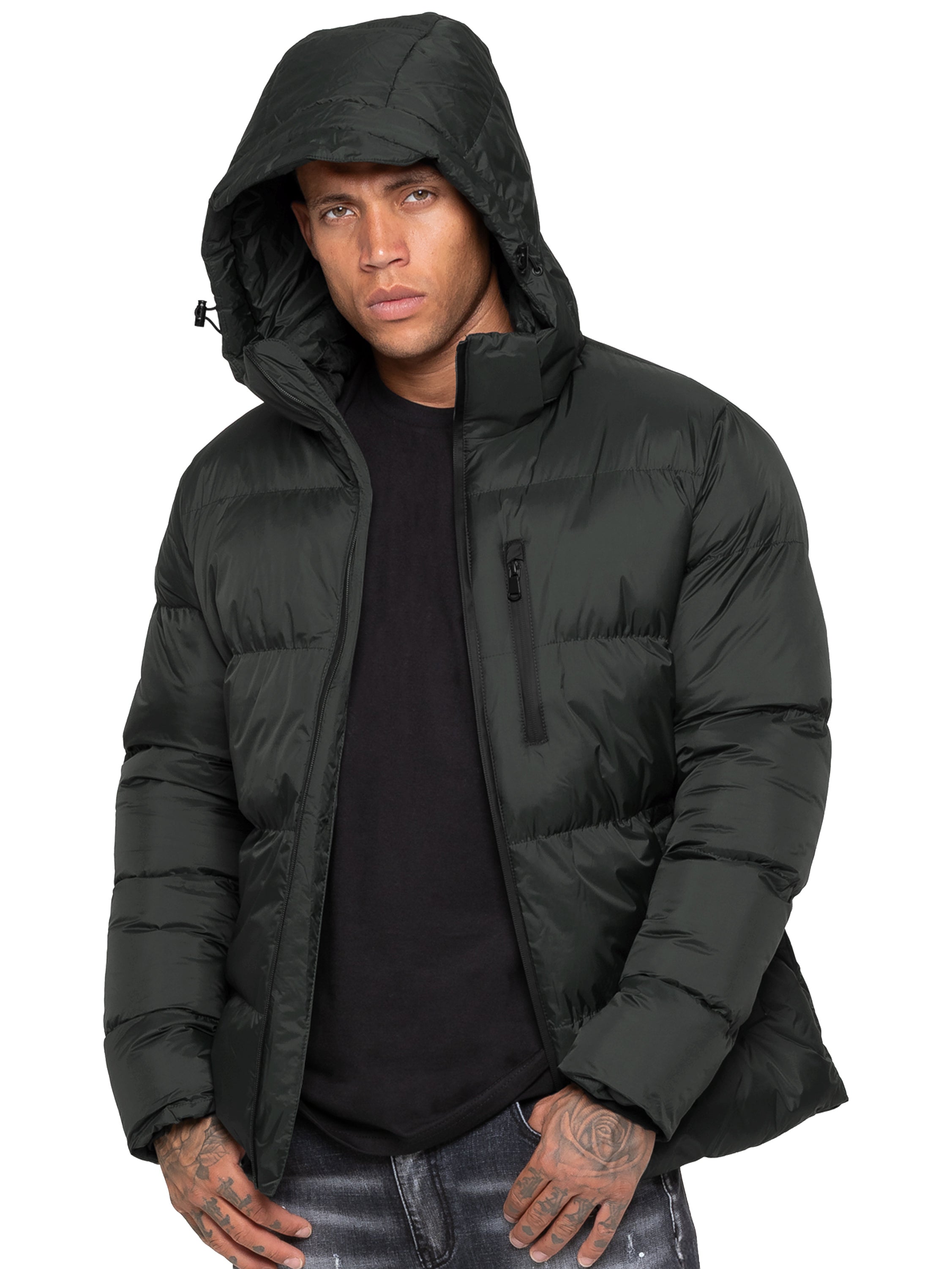 Kruze | Mens Hooded Puffer Jacket