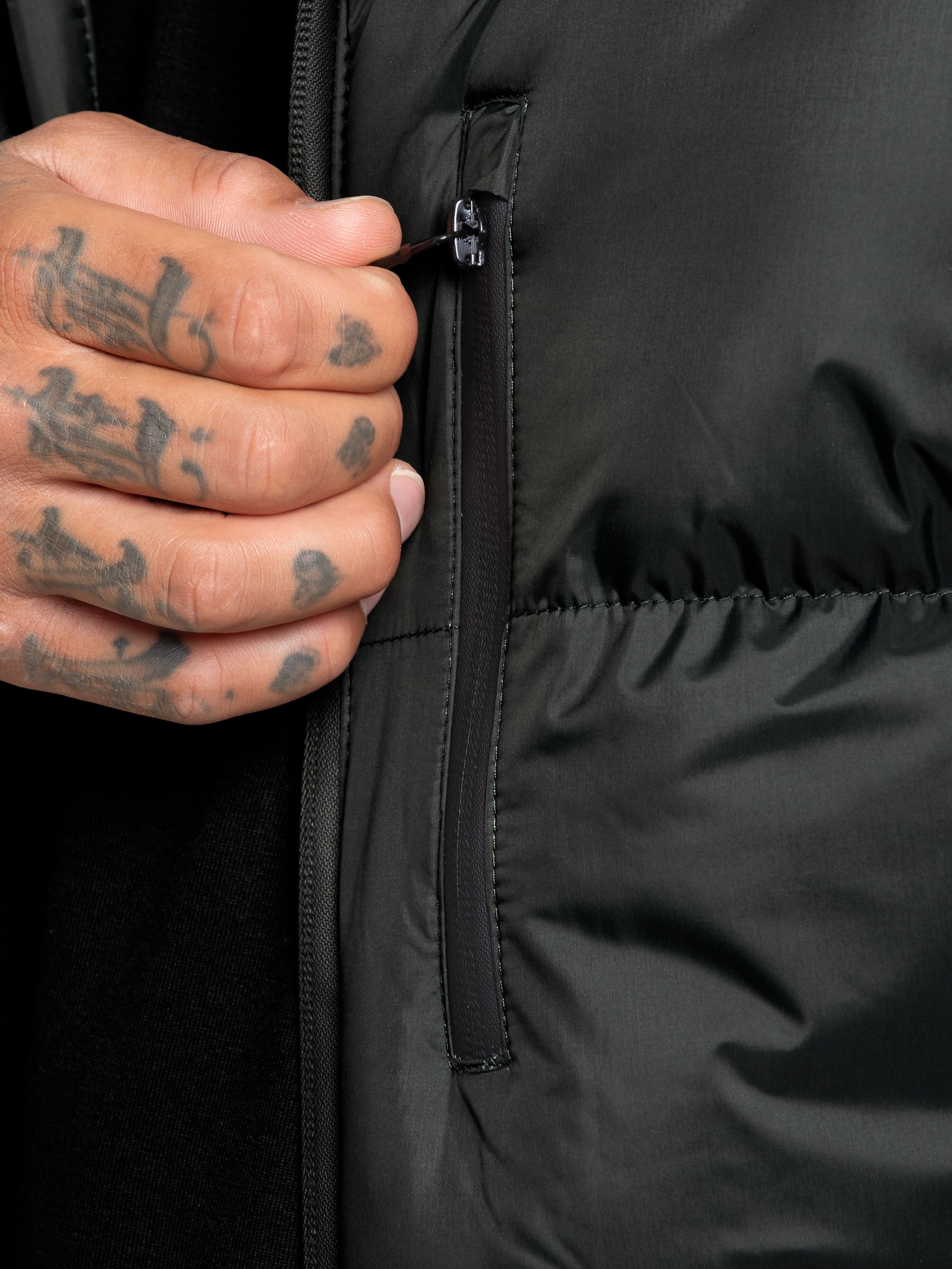 Kruze | Mens Hooded Puffer Jacket