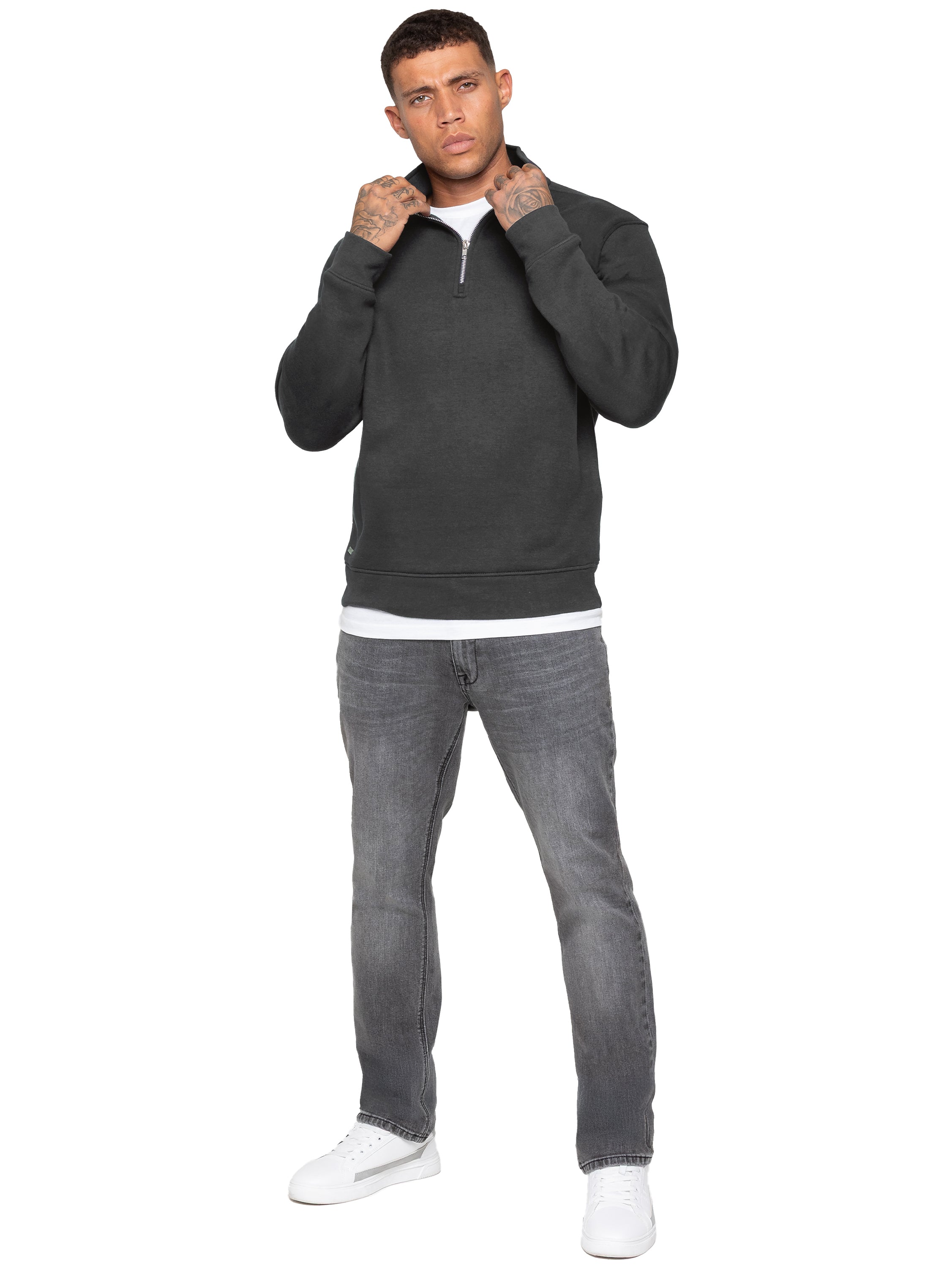 Enzo Milano | Mens Half Zip Sweatshirt