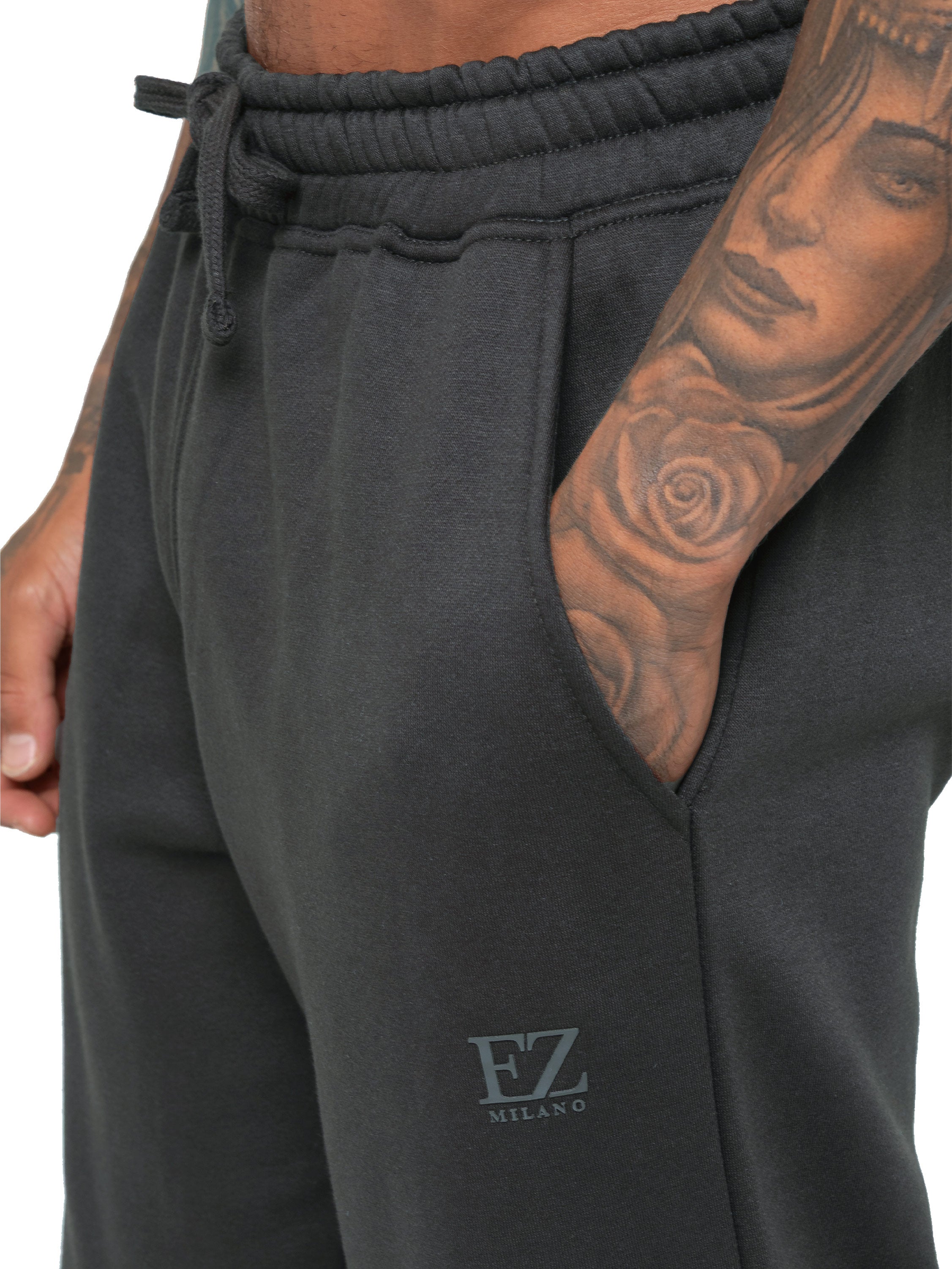 Enzo Milano | Mens Open Hem Joggers