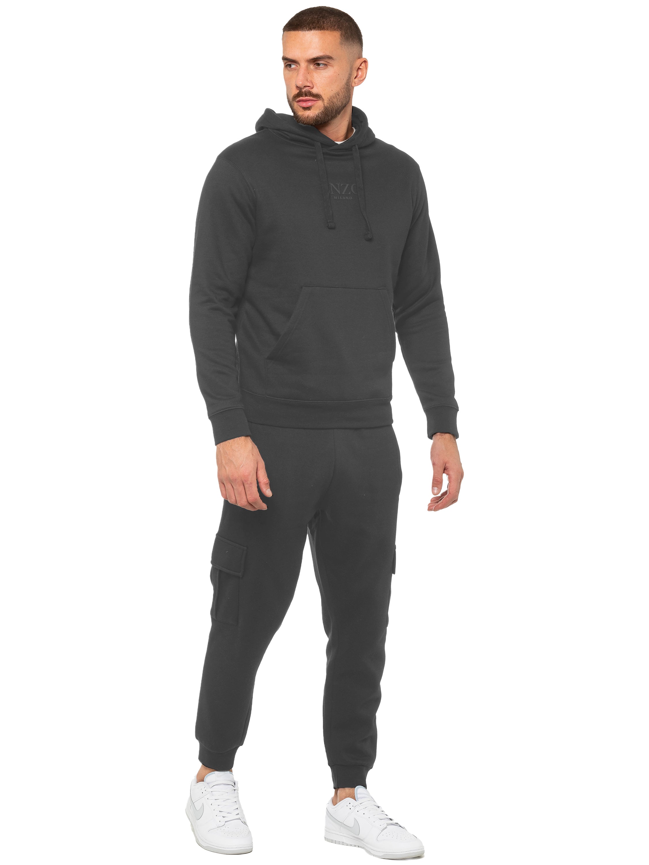 Enzo | Mens Pullover Hoodie Tracksuit Set