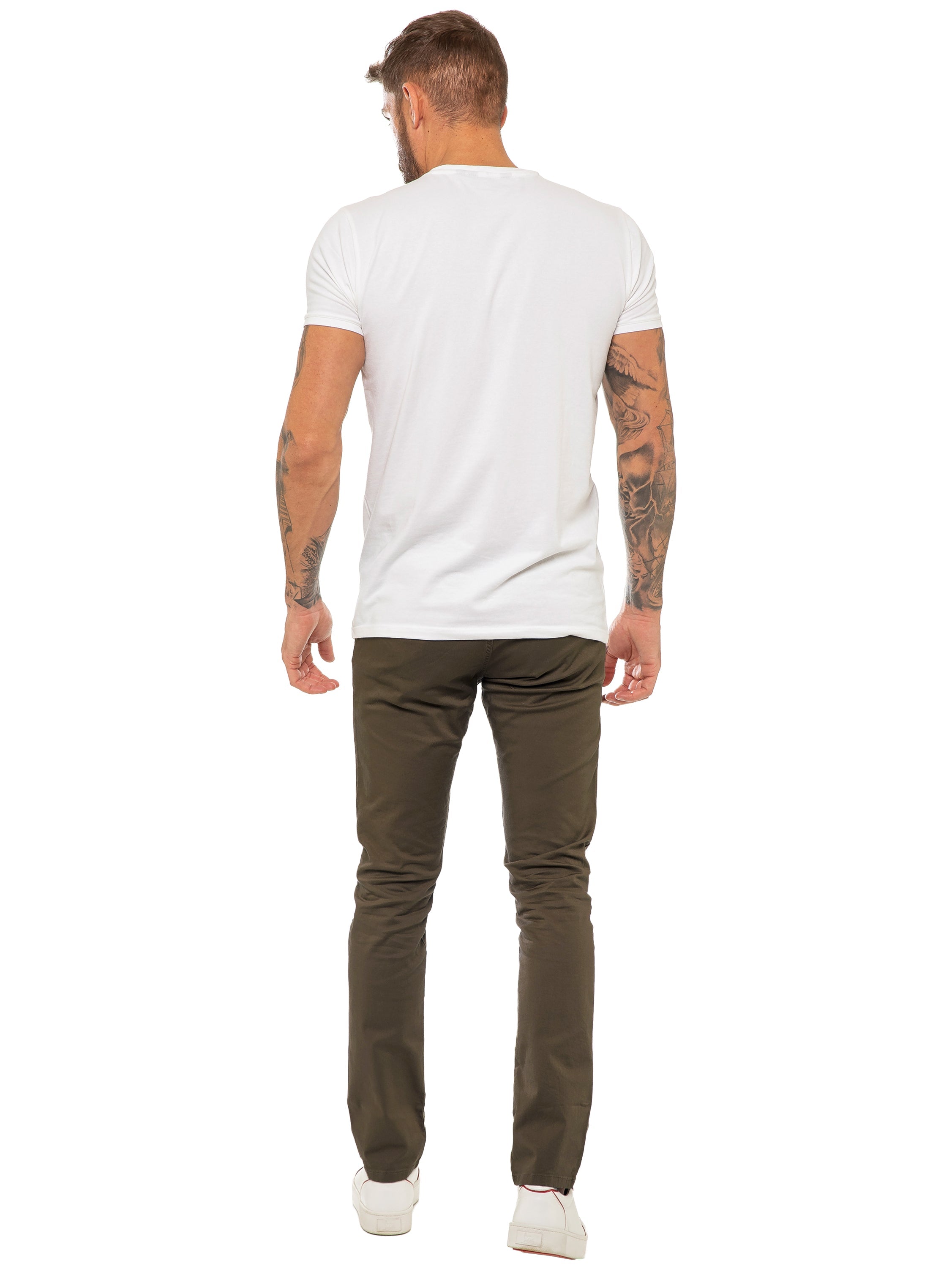 Enzo | Mens Slim Fit Stretch Chino Trousers