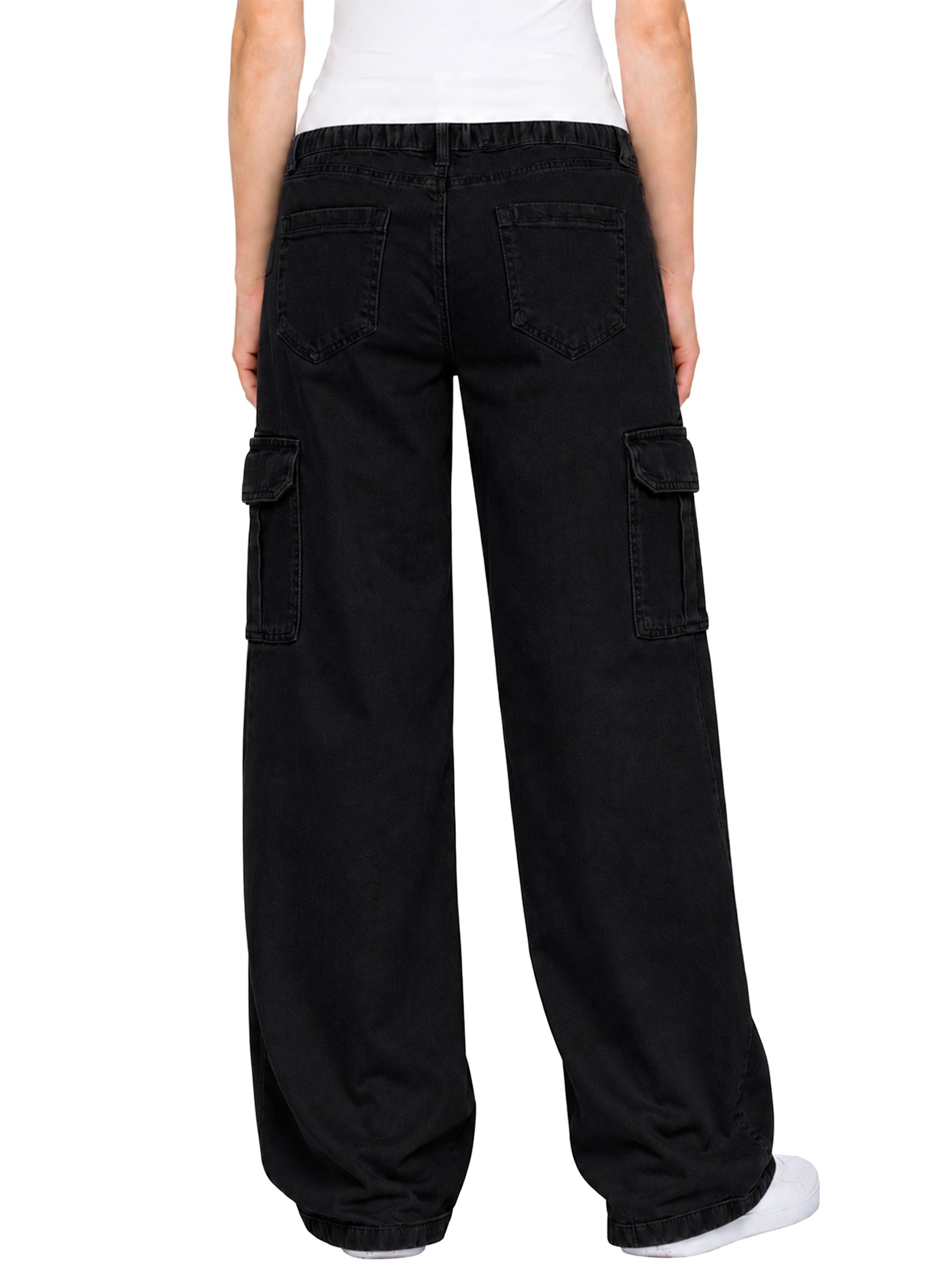 Enzo | Womens Cargo Baggy Trousers