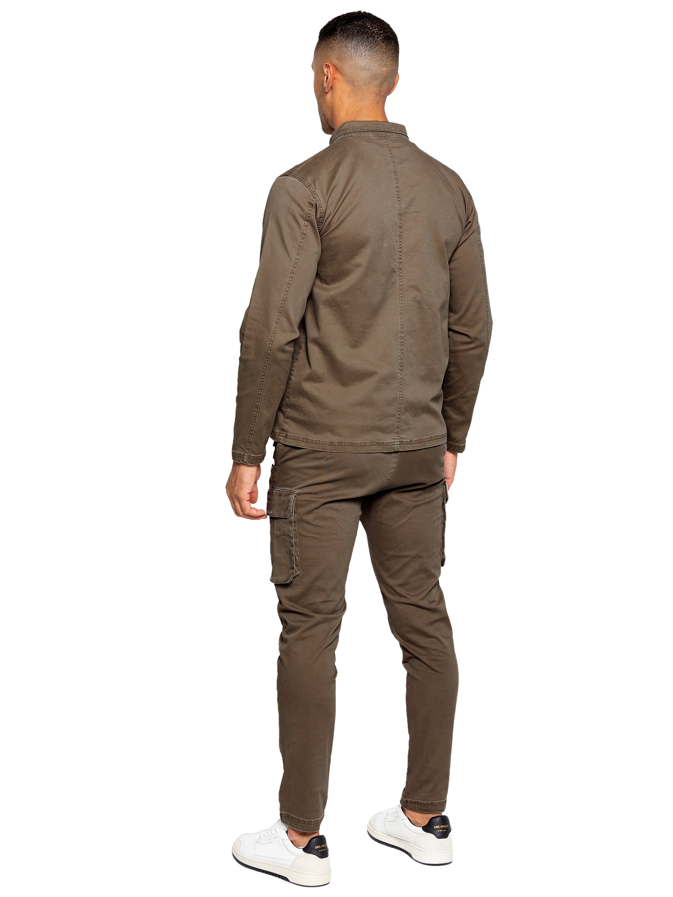 Enzo | Mens Cargo Overshirt Jacket