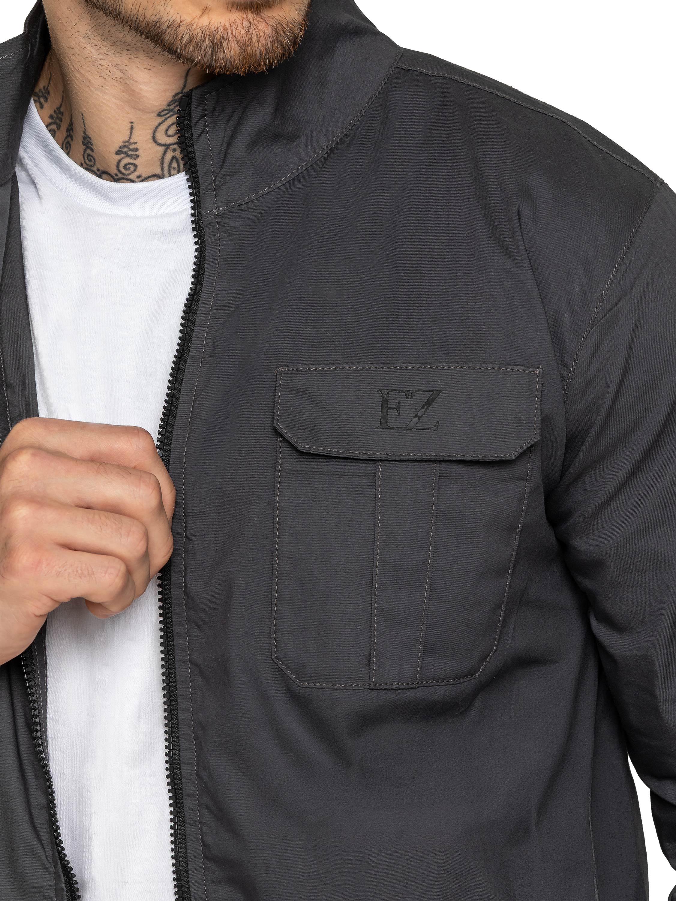 Enzo | Mens Lightweight Funnel Neck Jacket