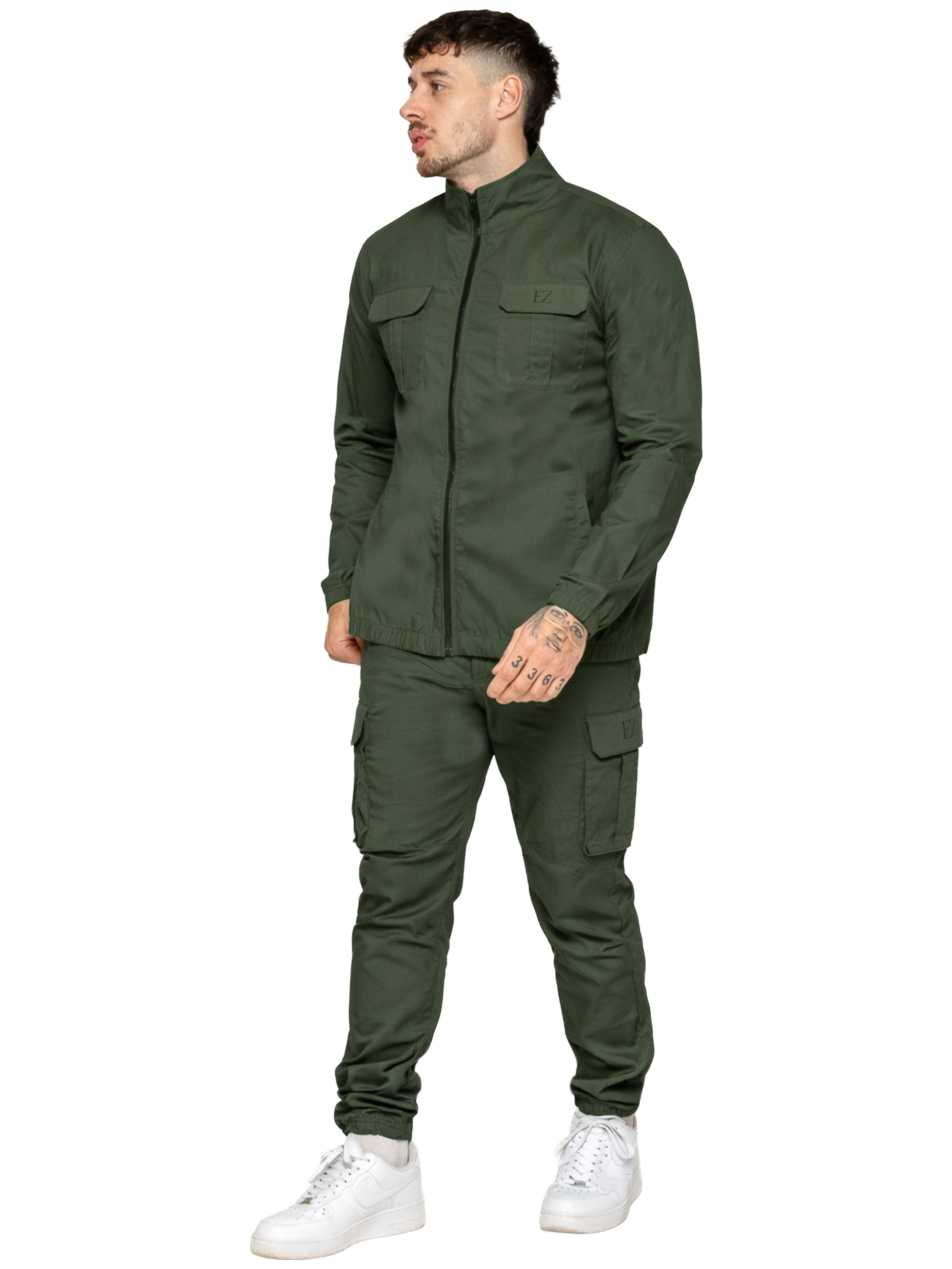 Enzo | Mens Lightweight Cargo Tracksuit Set