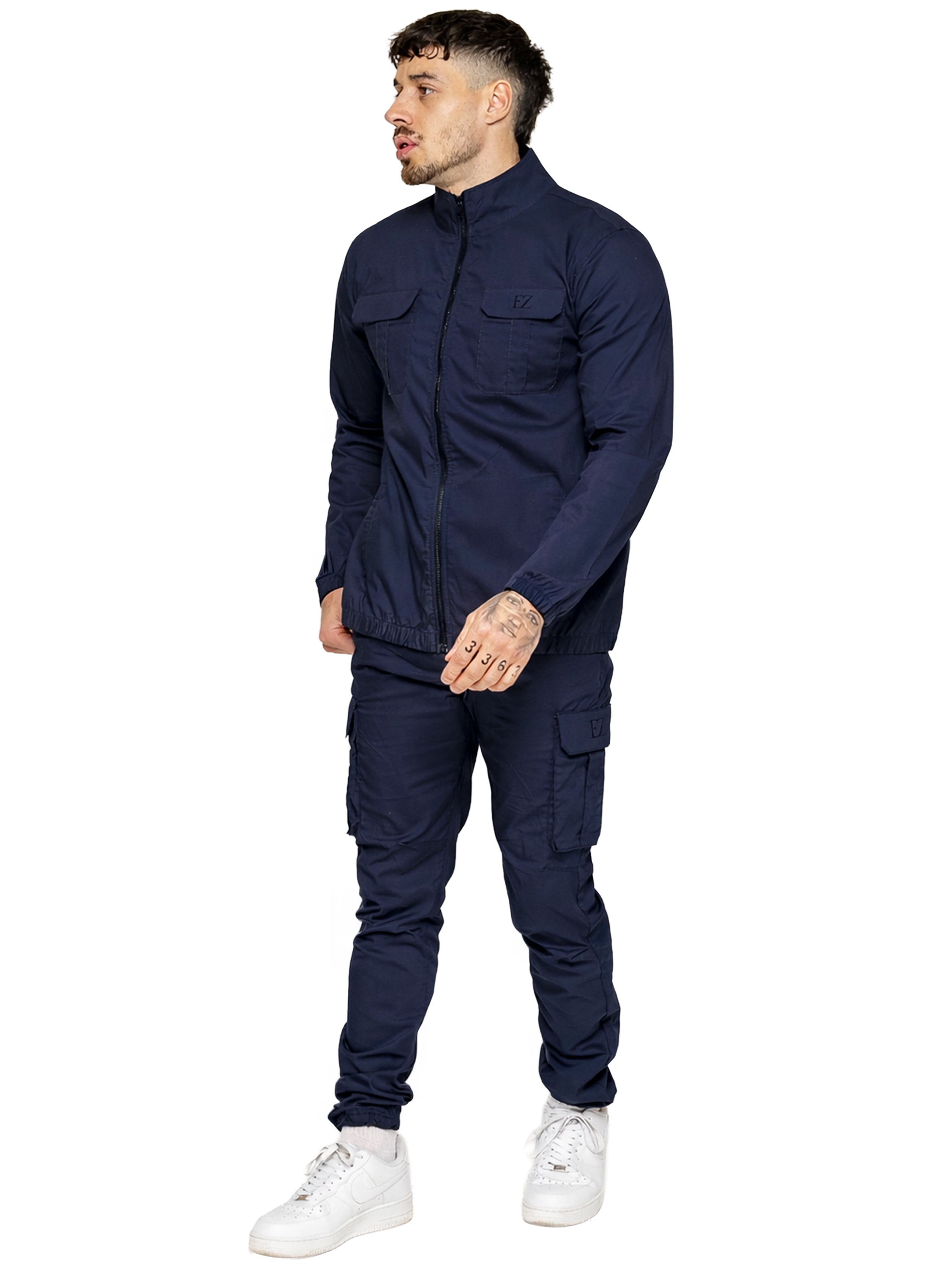 Enzo | Mens Lightweight Cargo Tracksuit Set
