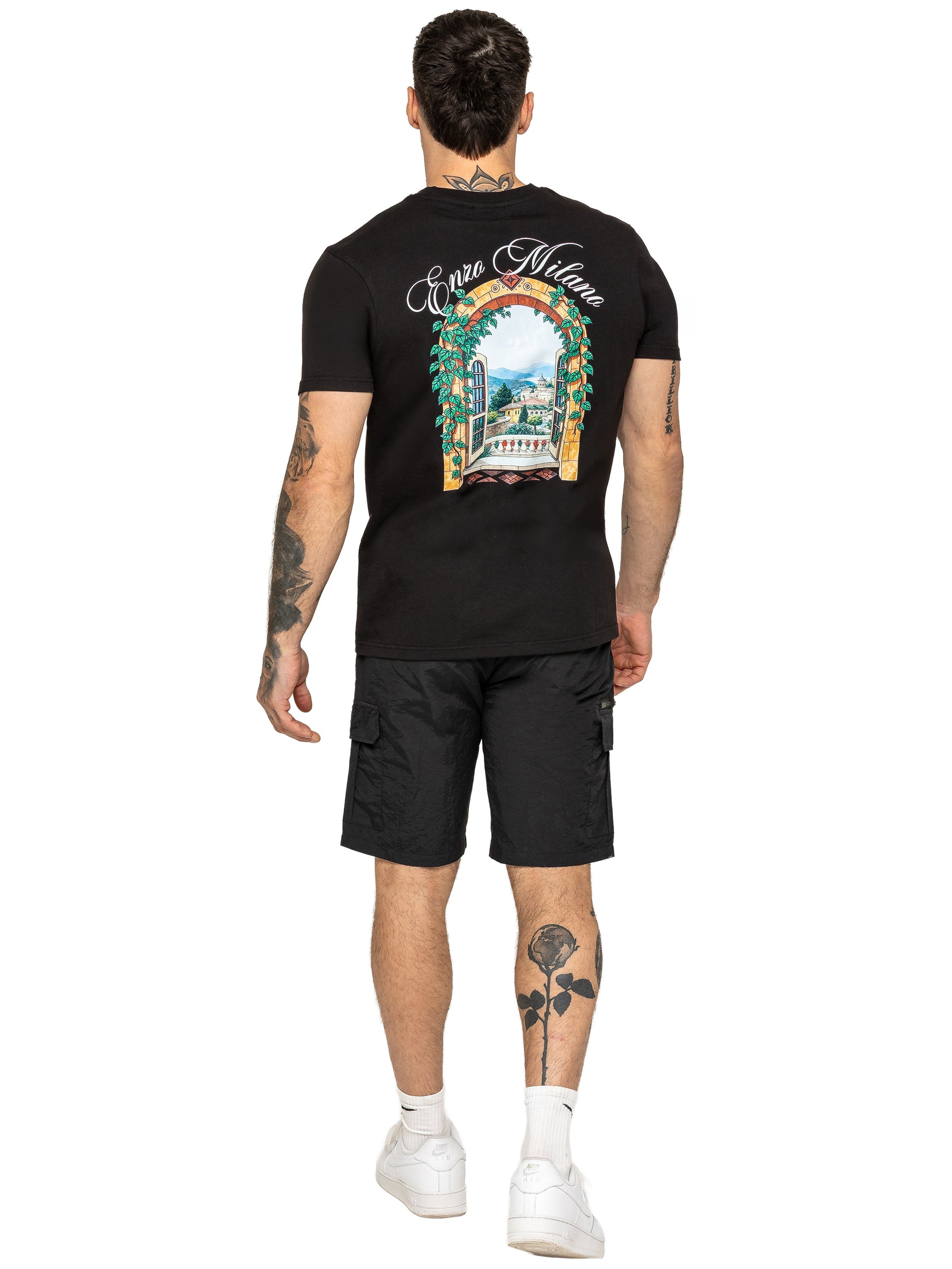 Enzo | Mens Utility Cargo Shorts