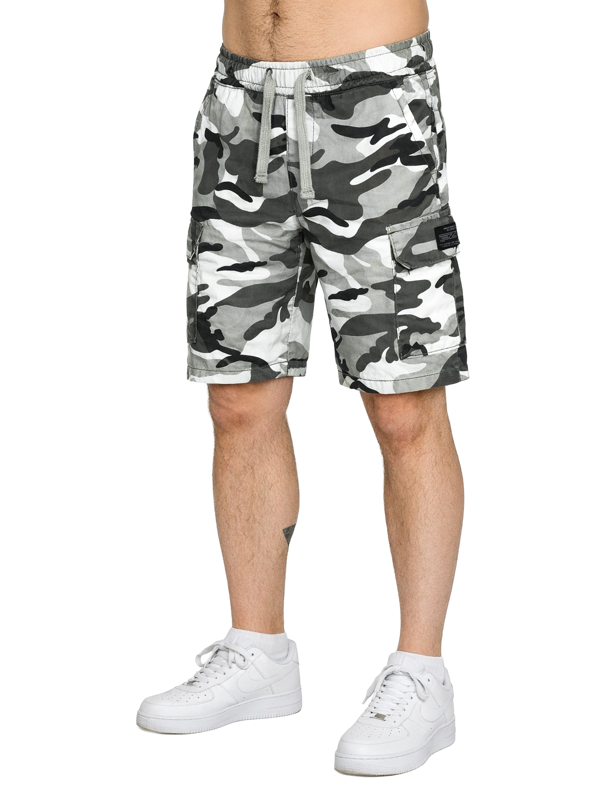Enzo | Mens Camo Cargo Shorts