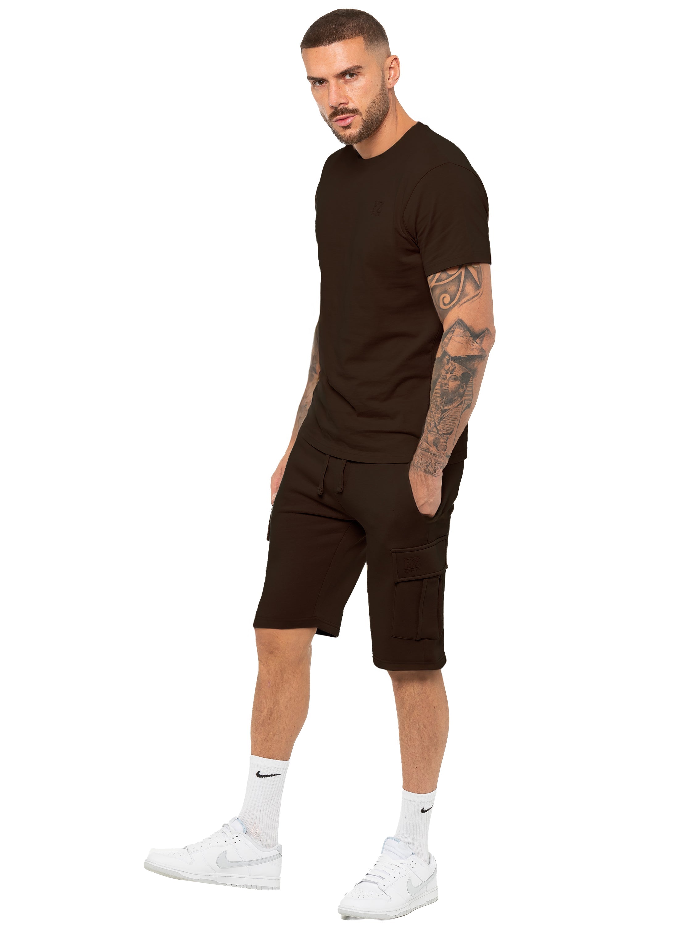 Enzo | Mens T-Shirt Tracksuit Set With Shorts