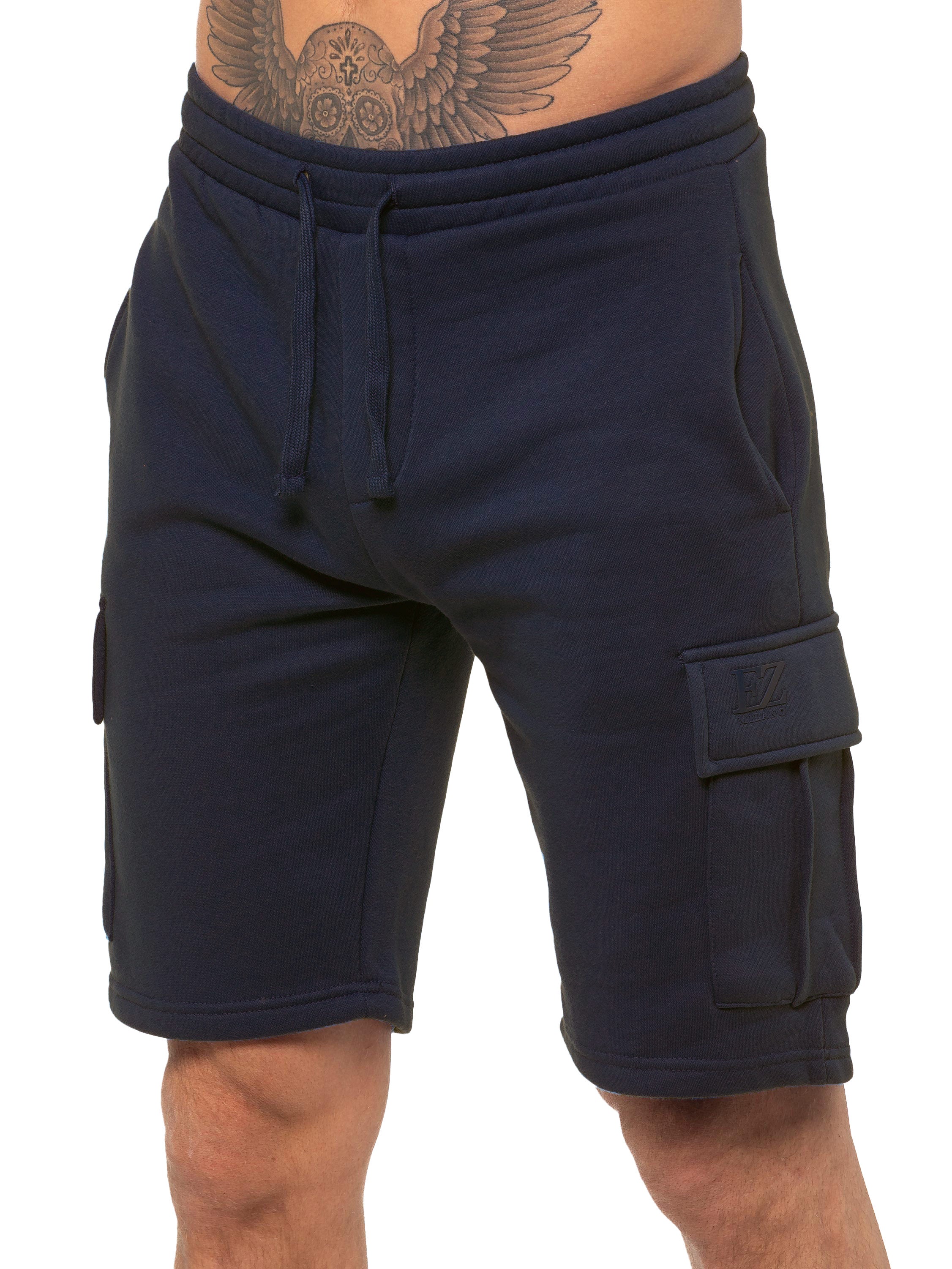 Enzo | Mens Cargo Fleece Shorts