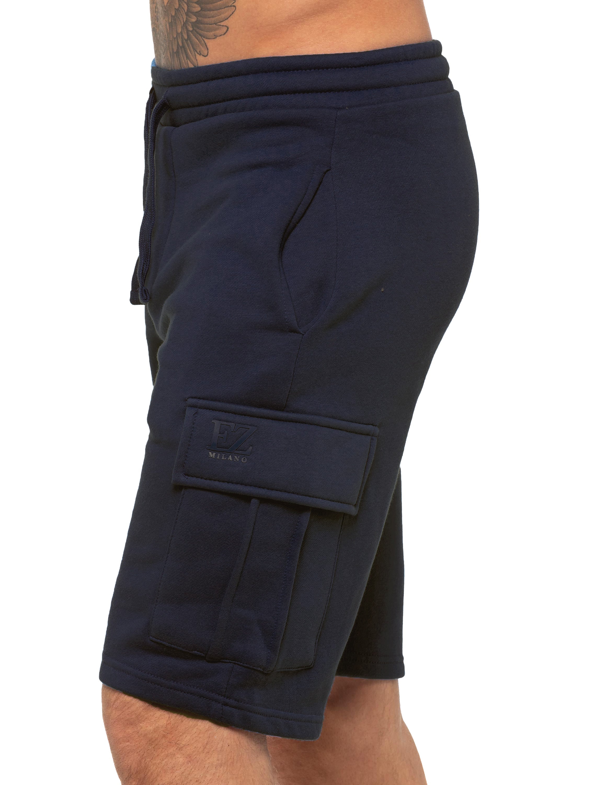 Enzo | Mens Cargo Fleece Shorts