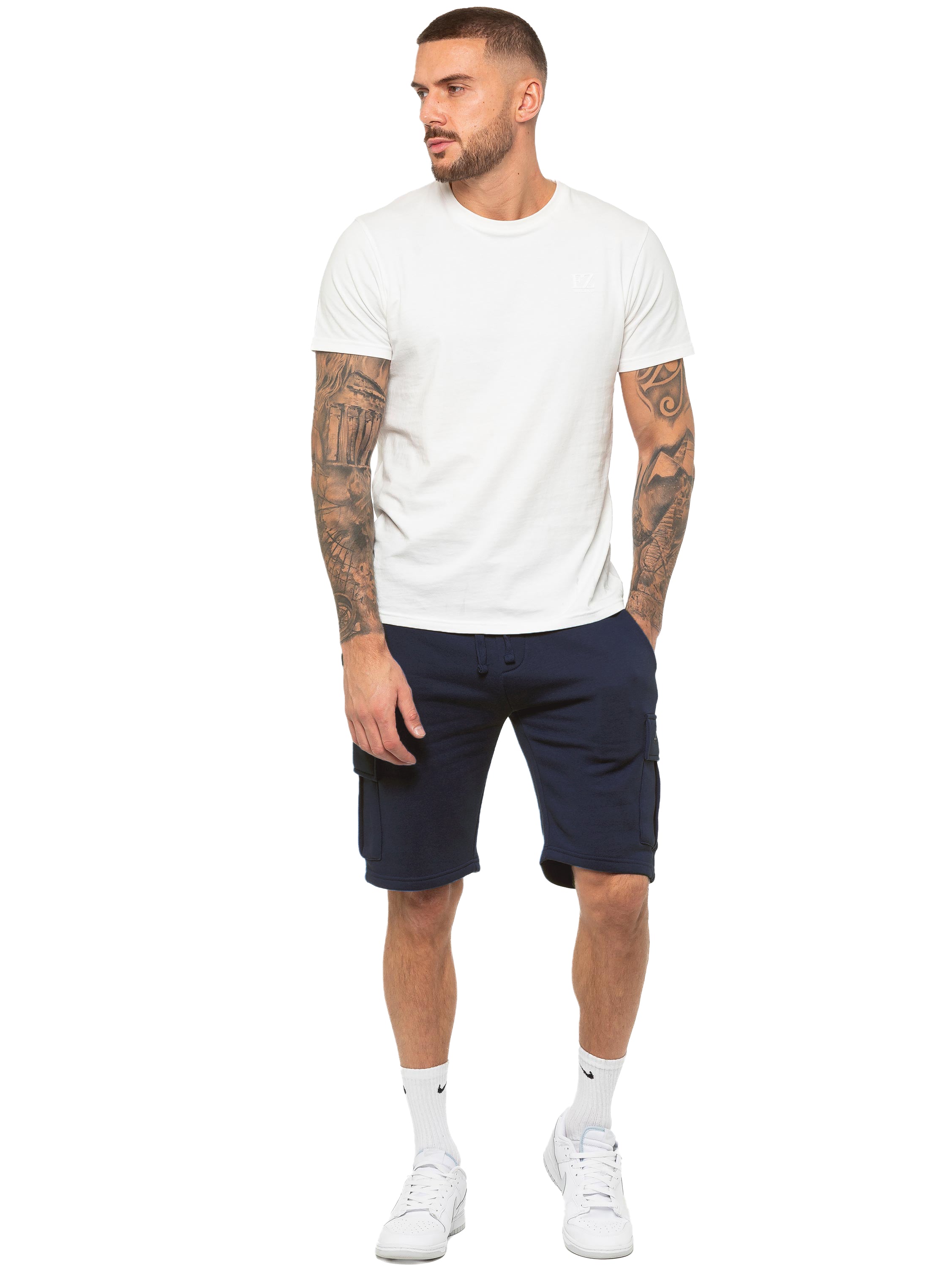 Enzo | Mens T-Shirt Tracksuit Set With Shorts