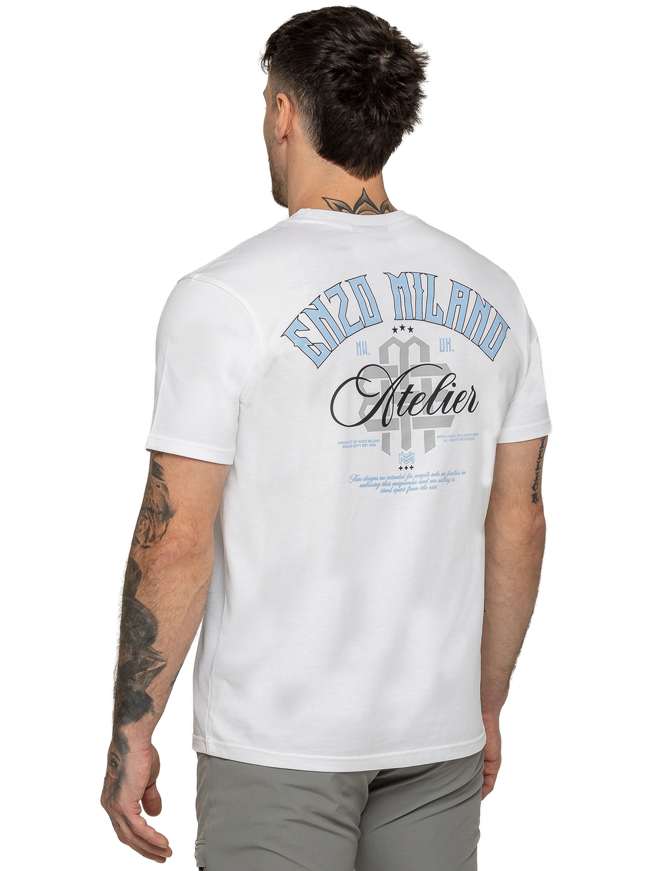Enzo Milano | Mens Atelier Print T-Shirt