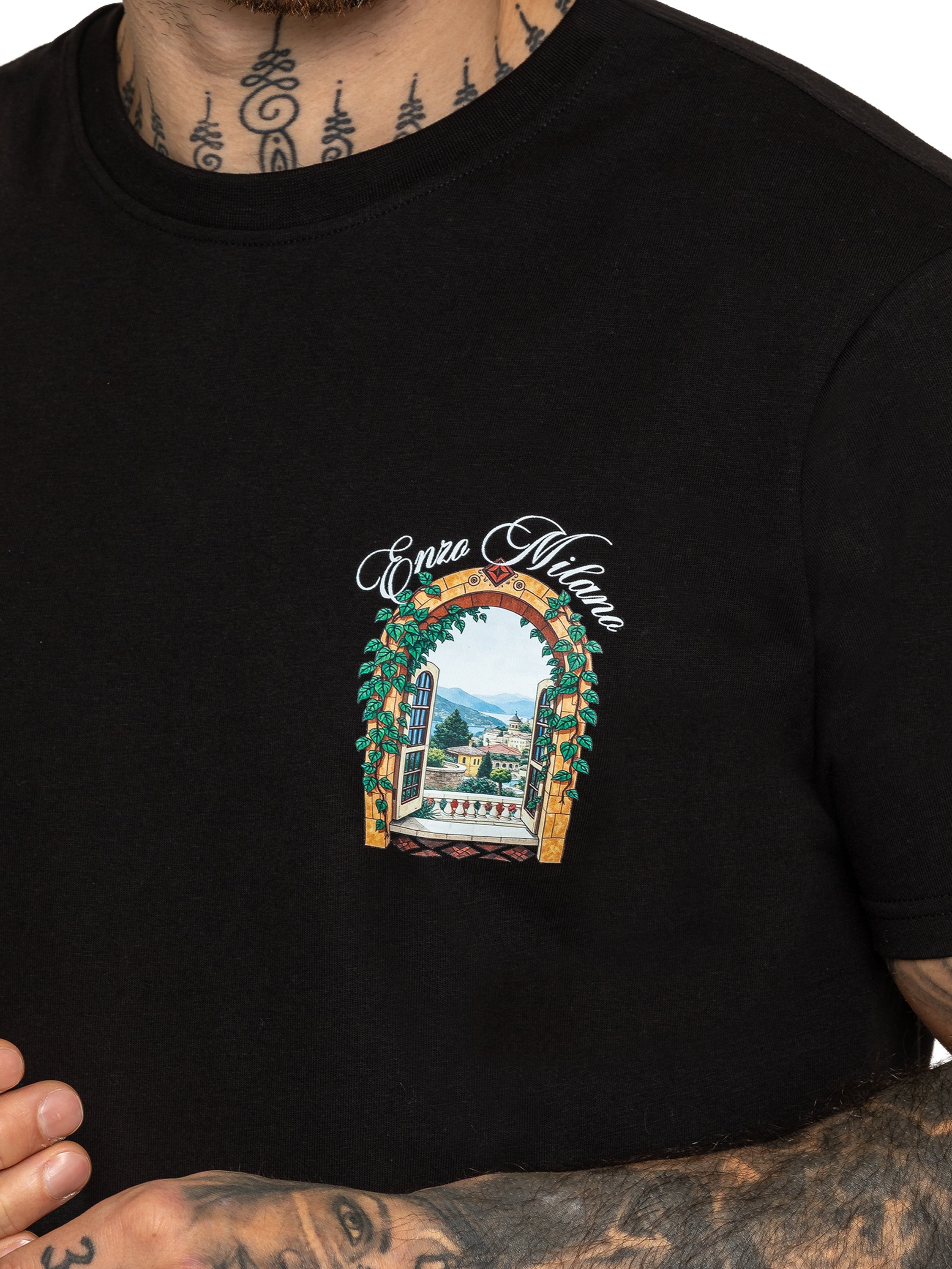 Enzo Milano | Mens Casa Graphic Print T-Shirt