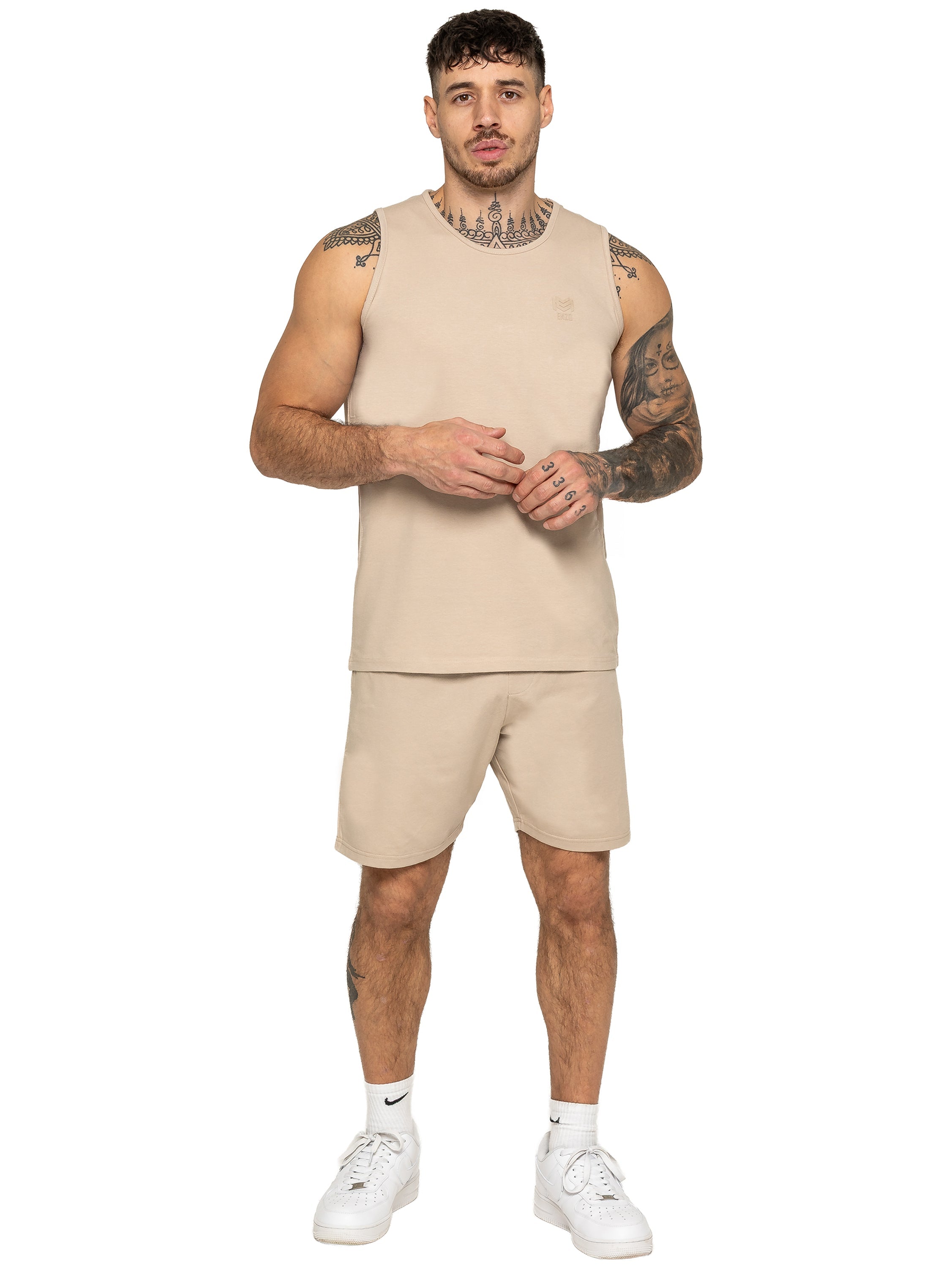 Enzo Milano | Mens Gym Shorts & Vest Set