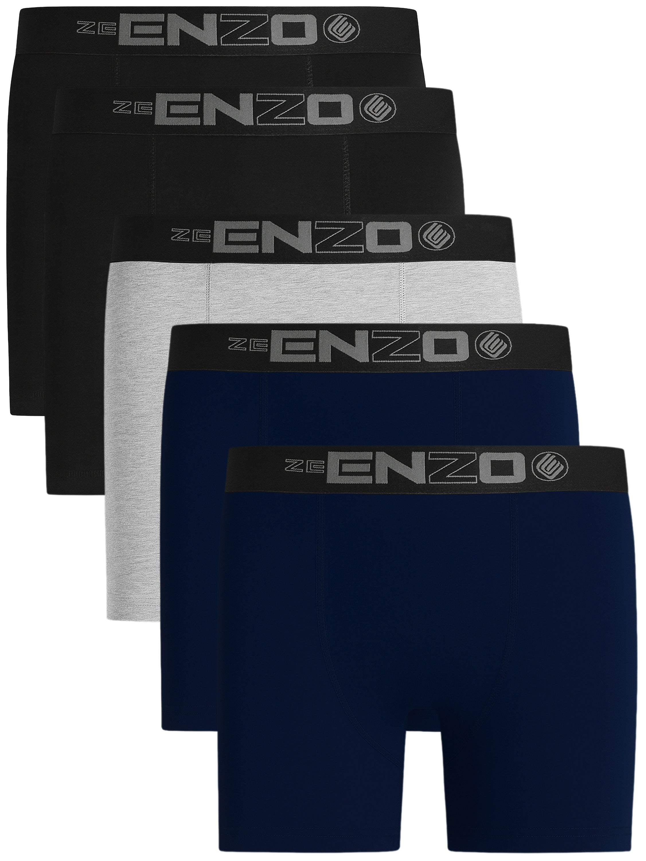 Enzo | Mens Designer Boxer Shorts Set 5 Pack