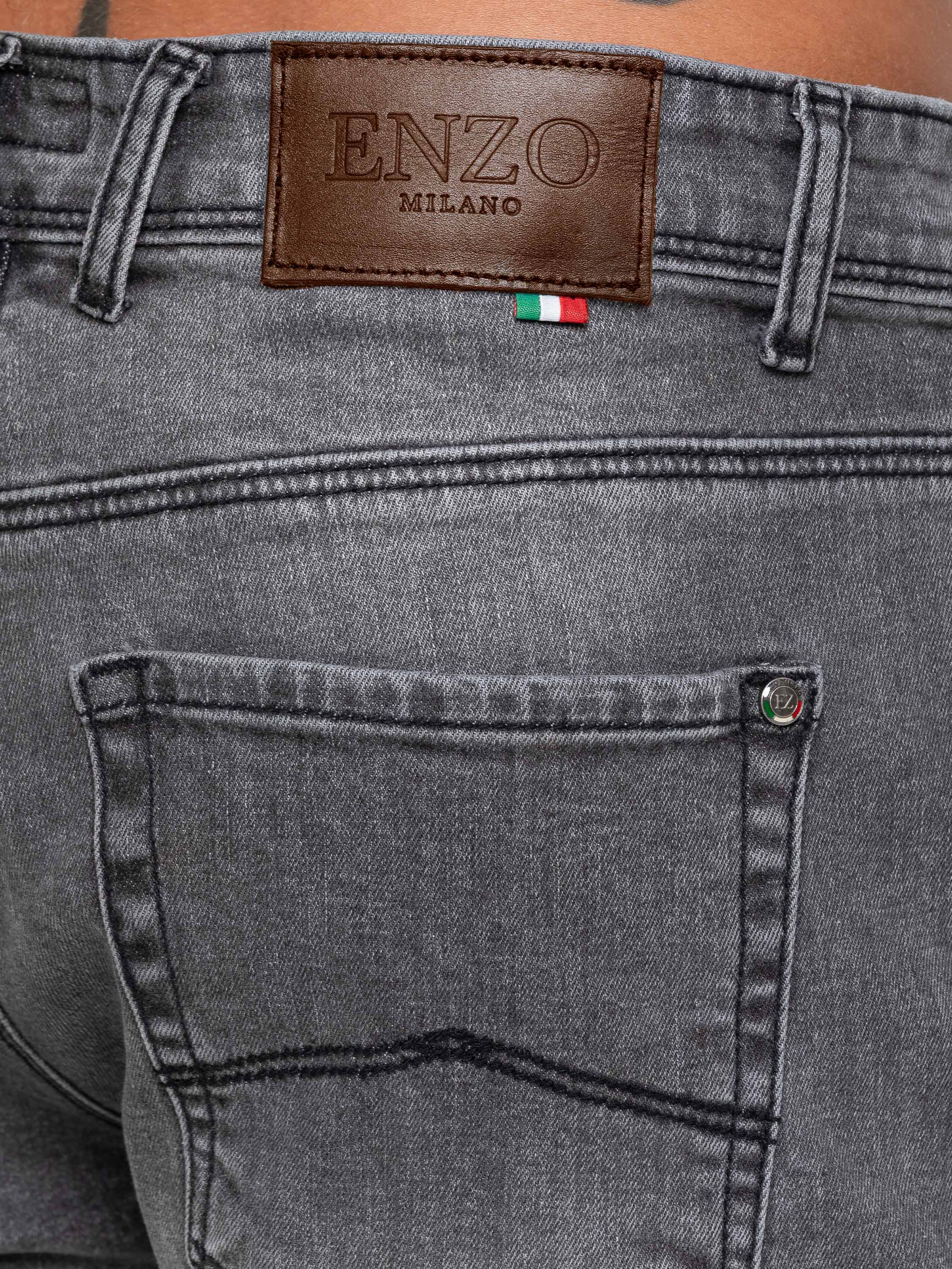 Enzo Milano | Men's Classic Tapered Jeans