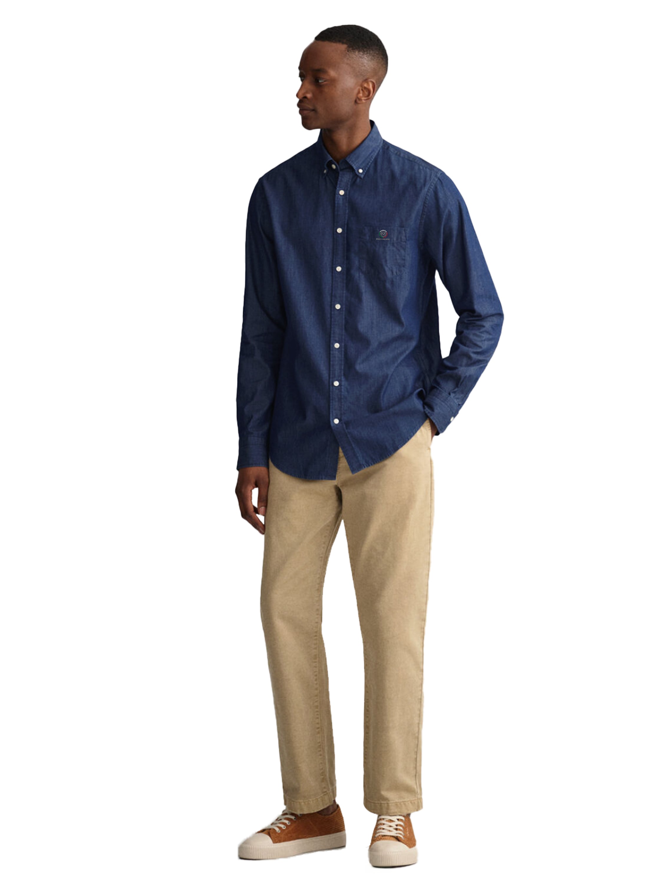 Enzo | Mens Regular Fit Denim Shirt 2 Pack