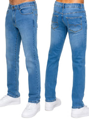 Kruze | Mens Straight Leg Stretch Jeans