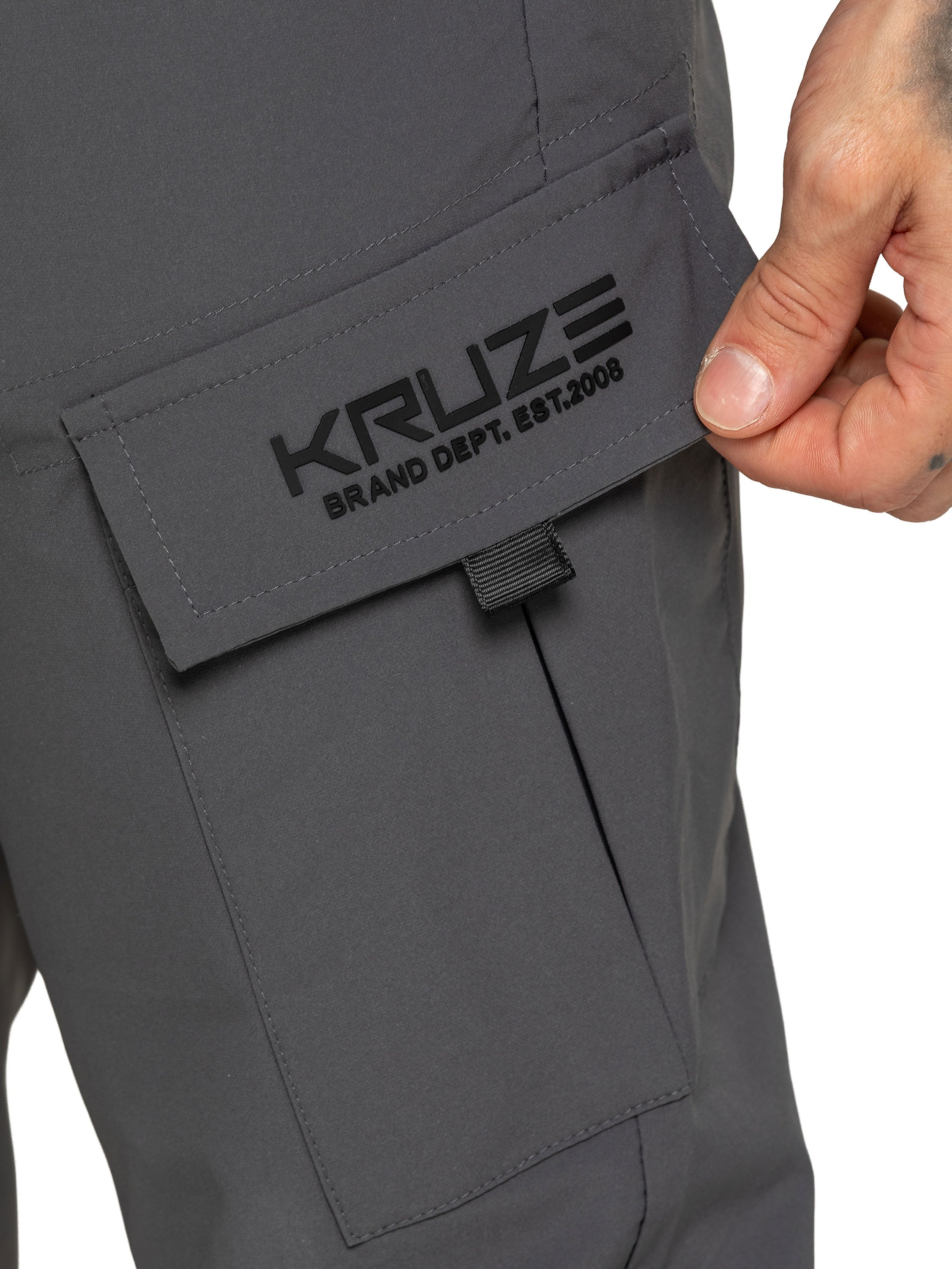 Kruze | Mens Utility Cargo Trousers