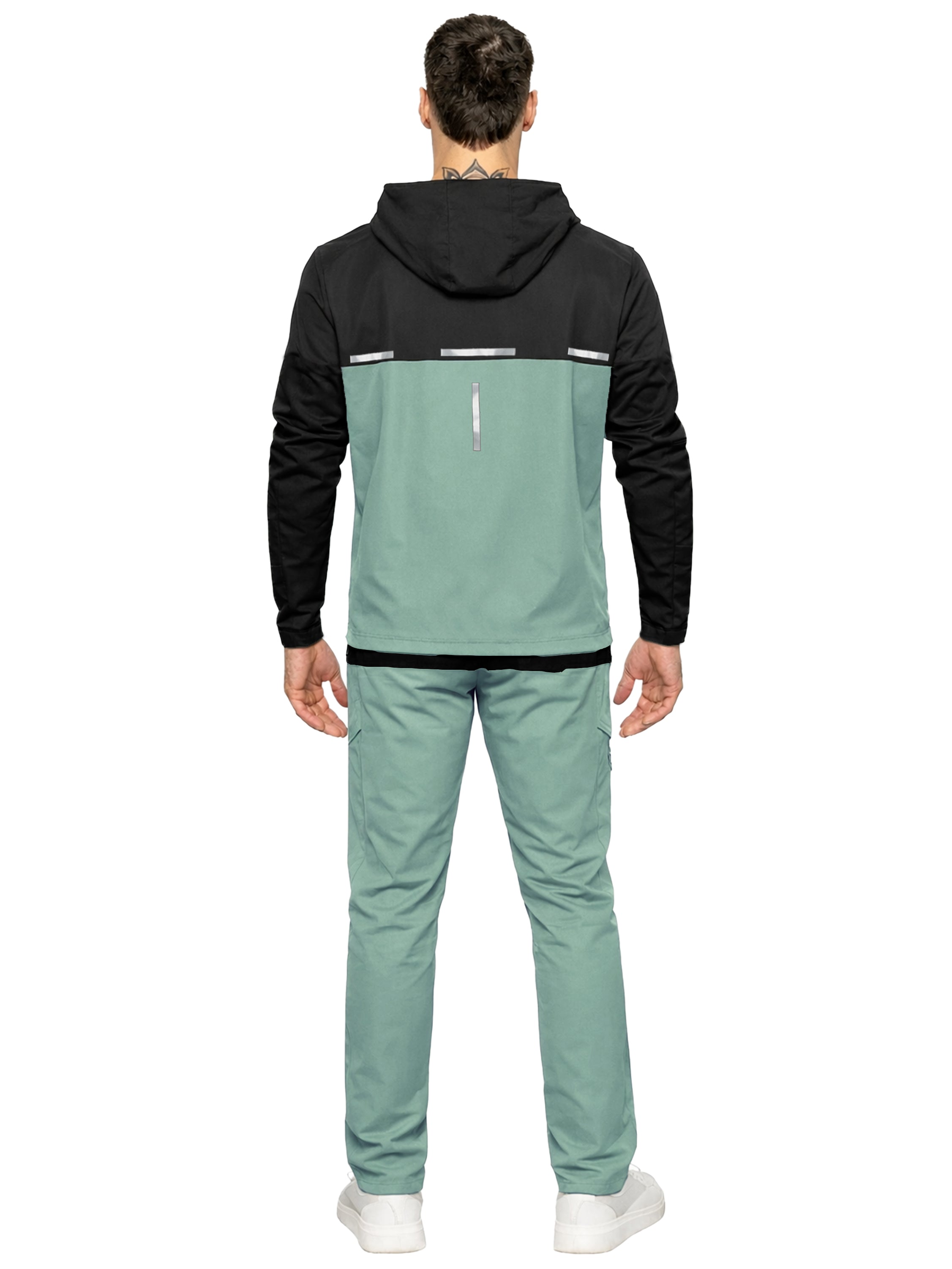 Kruze | Mens Colour-Block Tracksuit Set