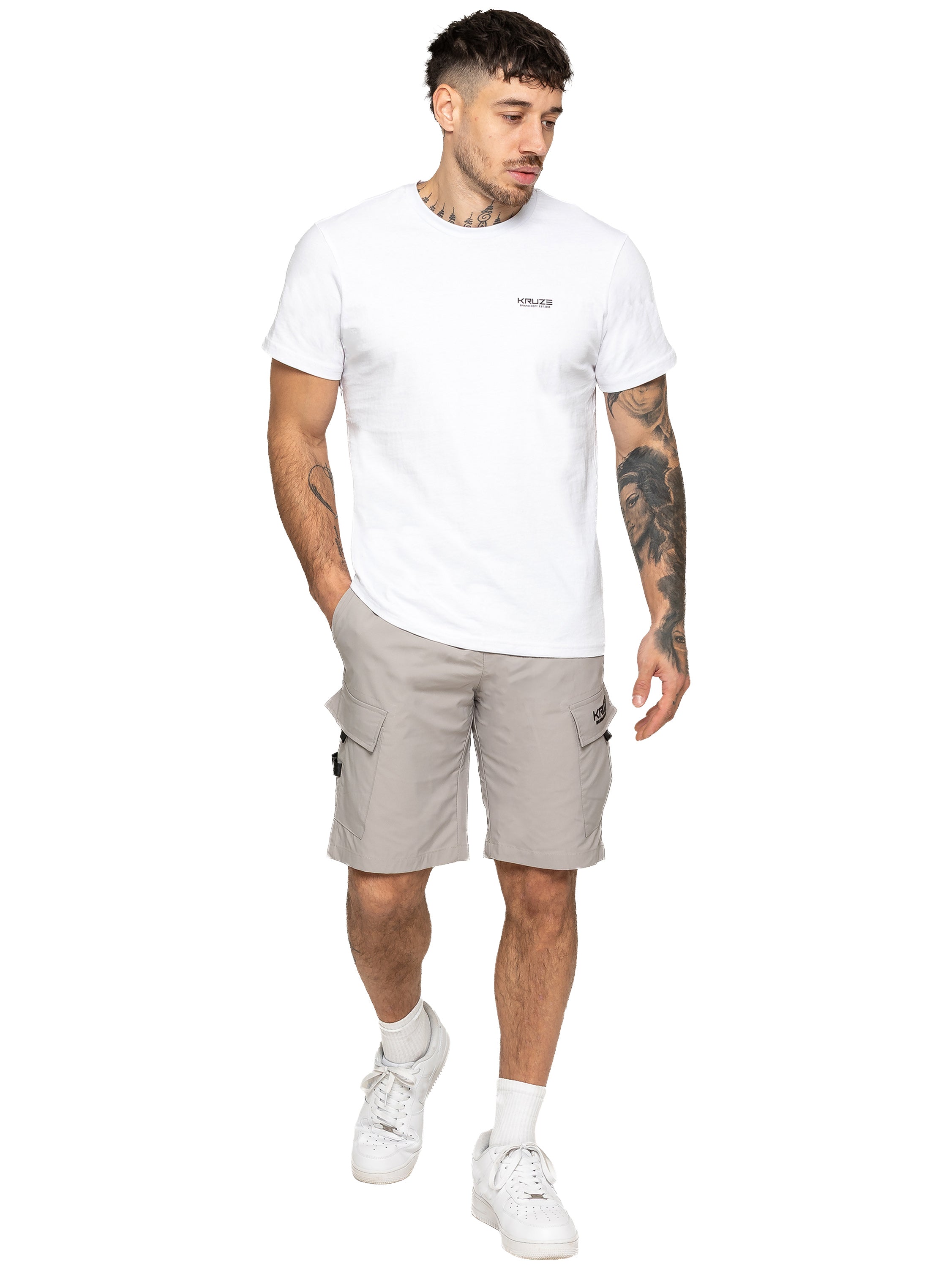 Kruze | Mens Utility Cargo Shorts