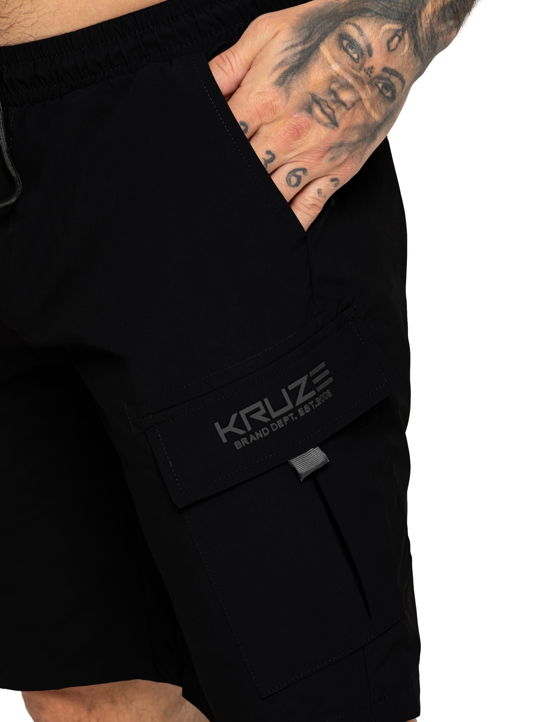 Kruze | Mens Utility Cargo Shorts