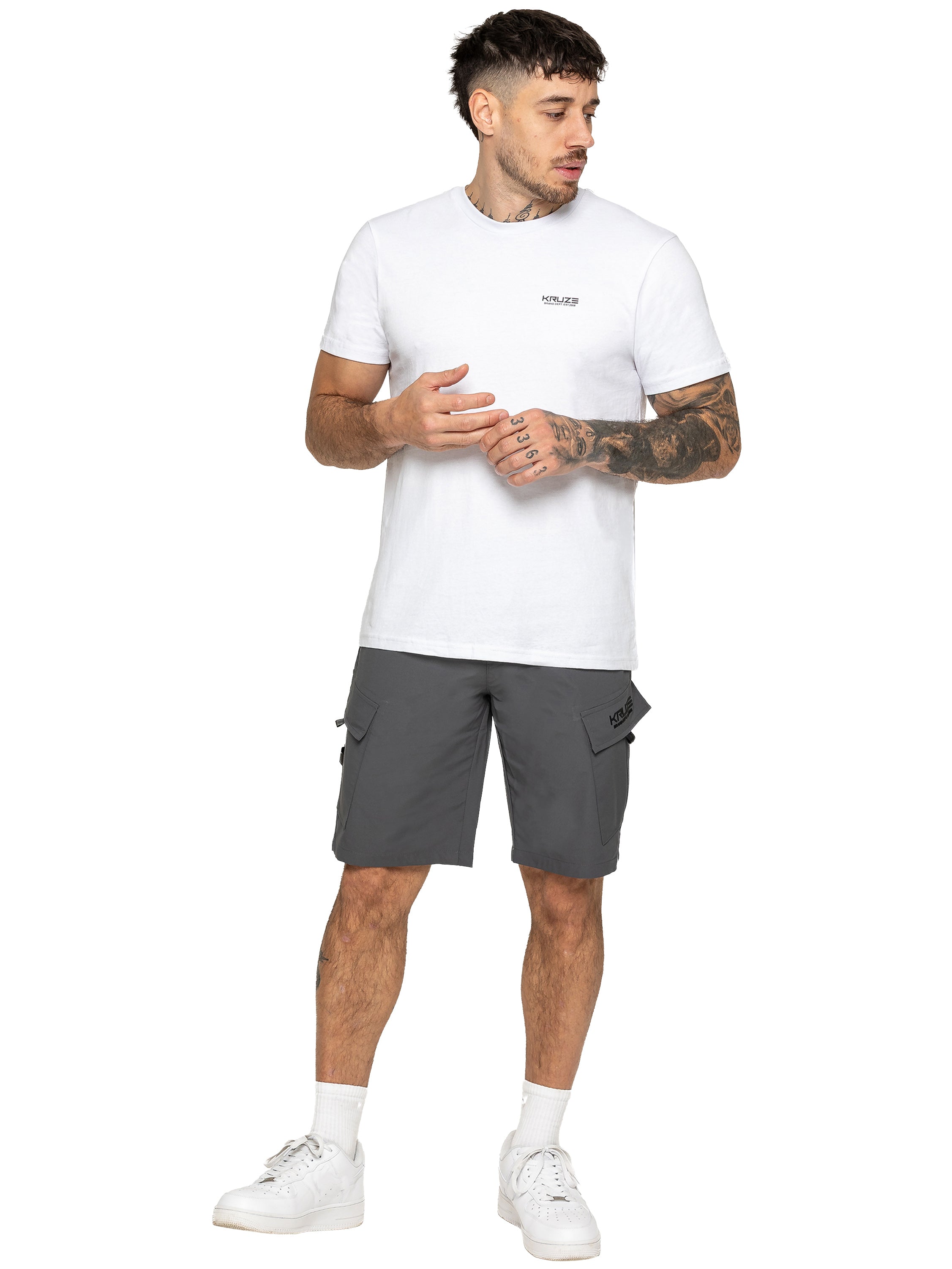 Kruze | Mens Utility Cargo Shorts