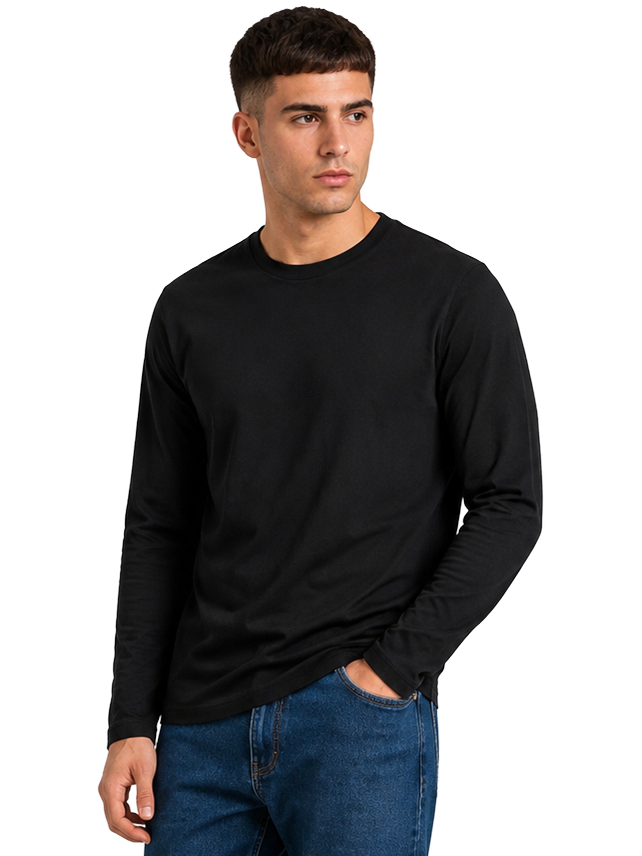 Kruze | Mens Long Sleeve T-Shirts 5 Pack