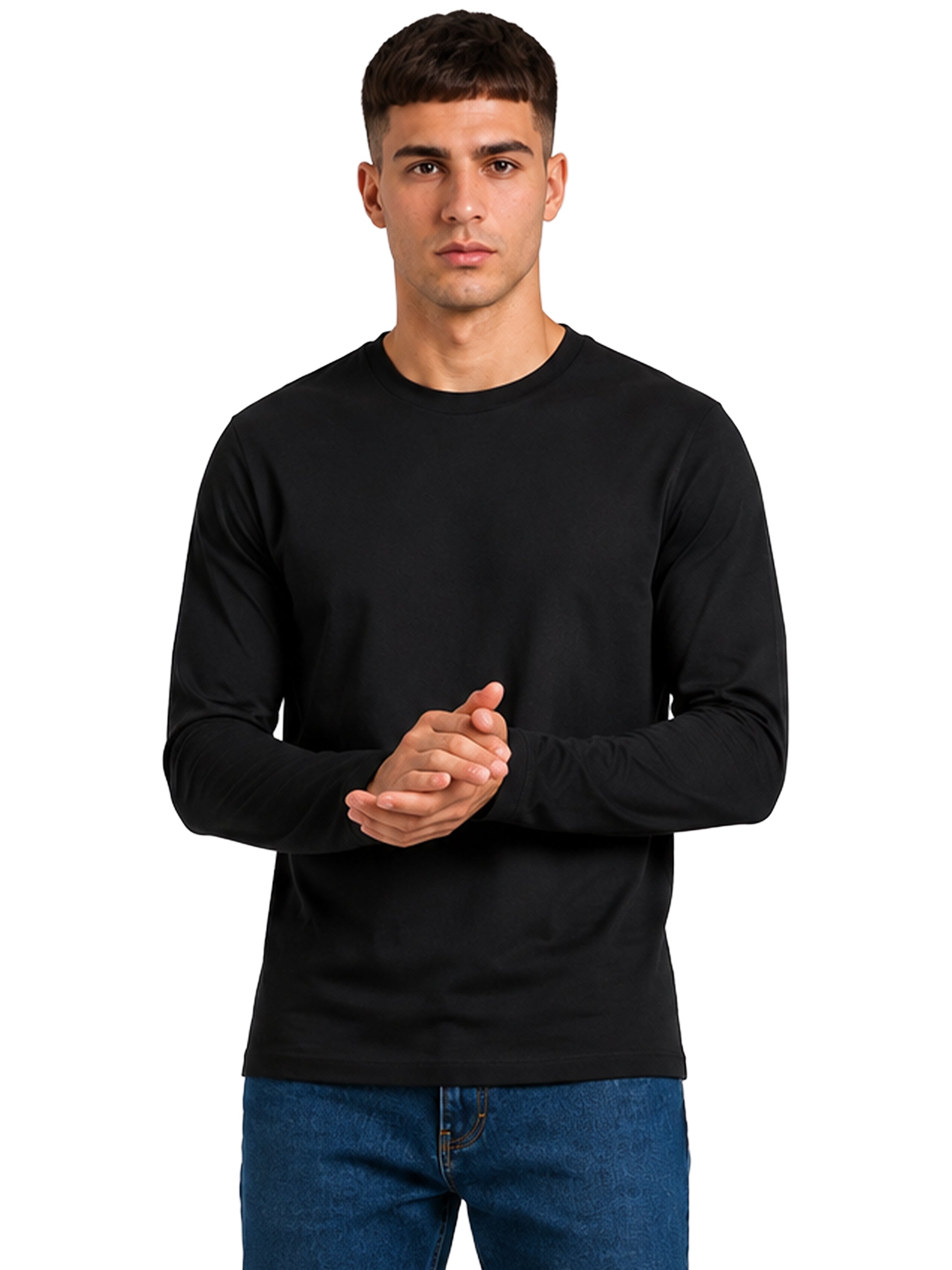 Kruze | Mens Long Sleeve T-Shirts 5 Pack