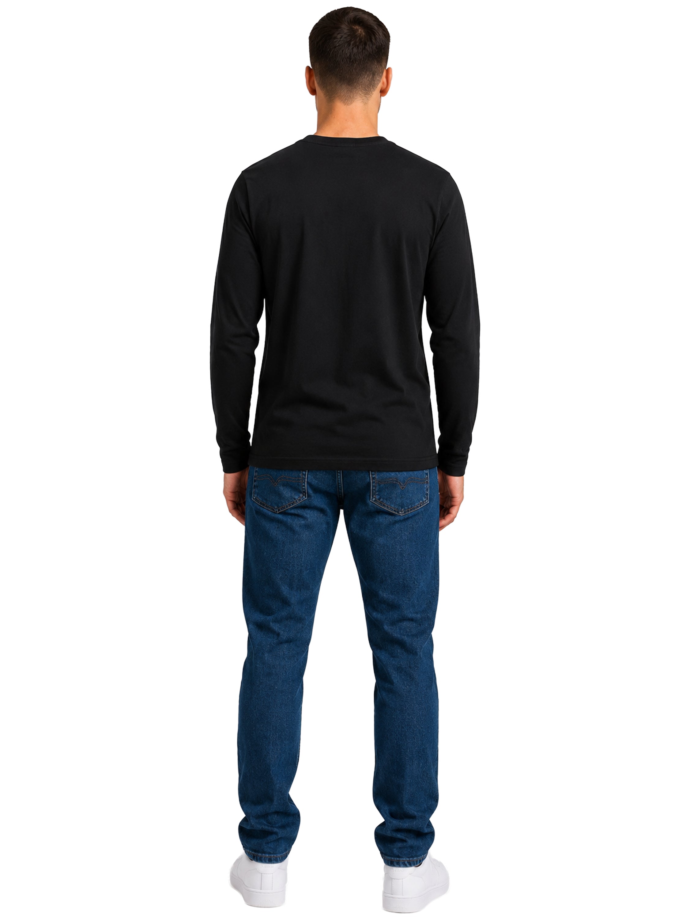 Kruze | Mens Long Sleeve T-Shirts 5 Pack