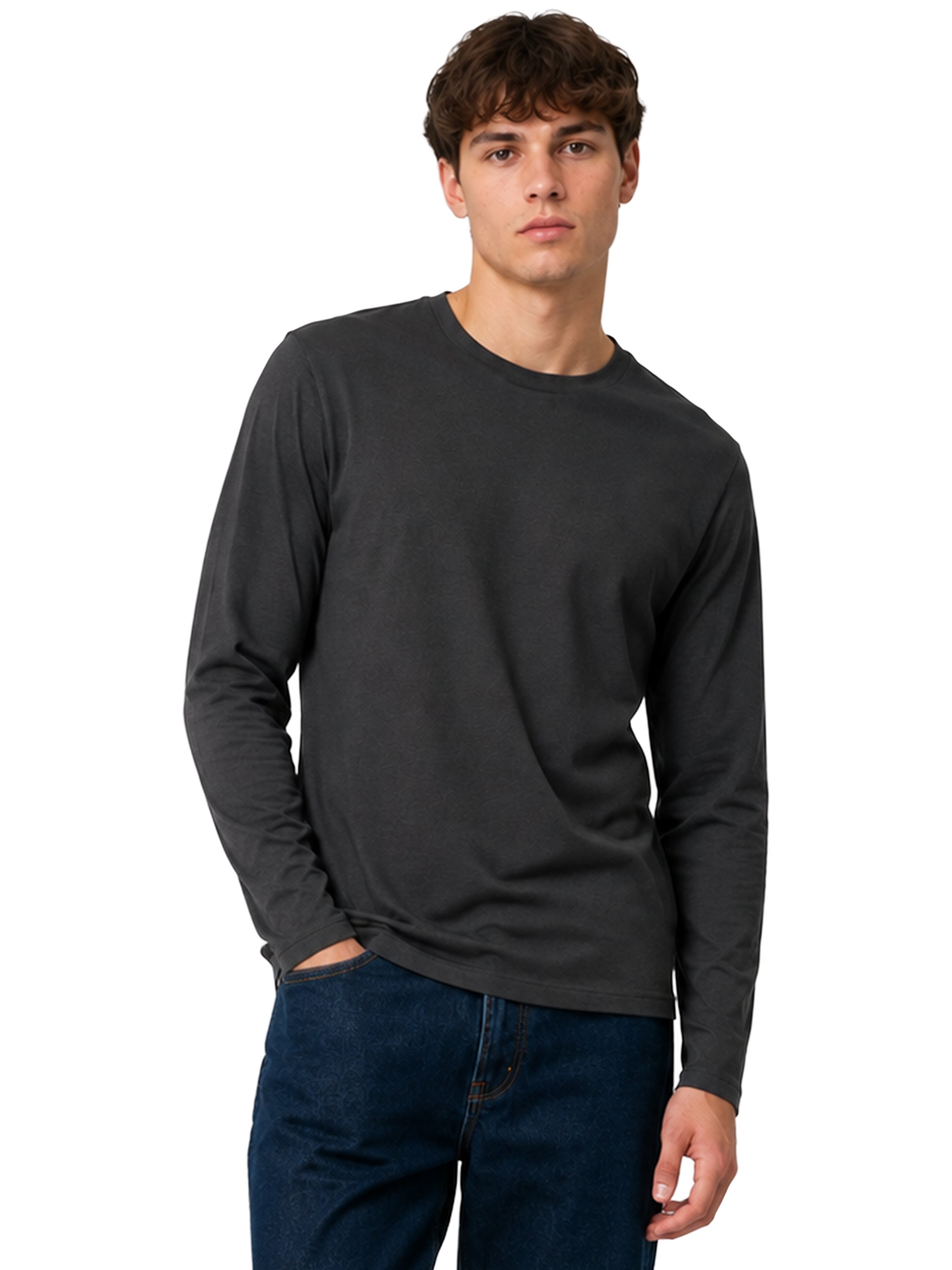 Kruze | Mens Long Sleeve T-Shirts 5 Pack