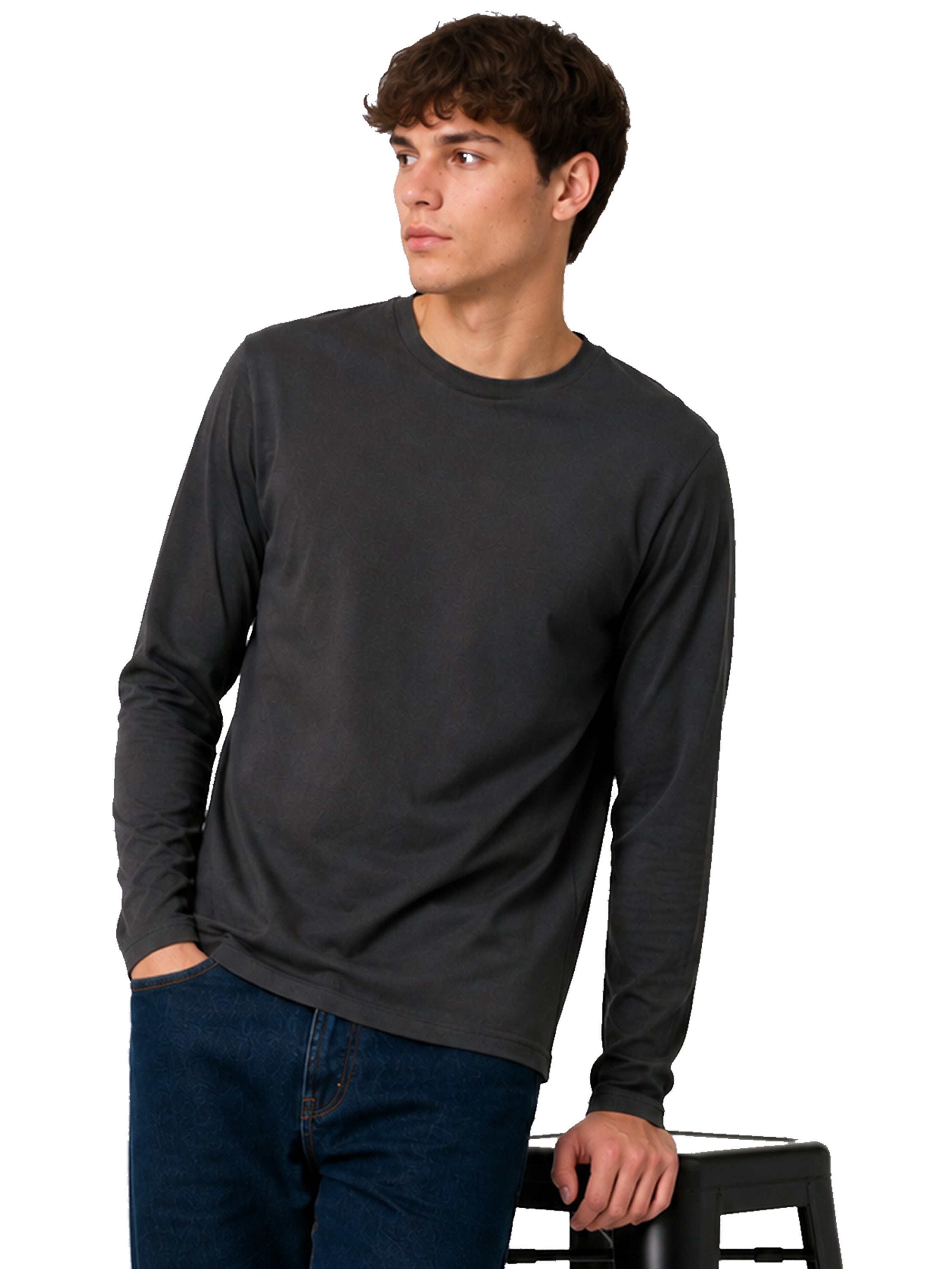 Kruze | Mens Long Sleeve T-Shirts 5 Pack