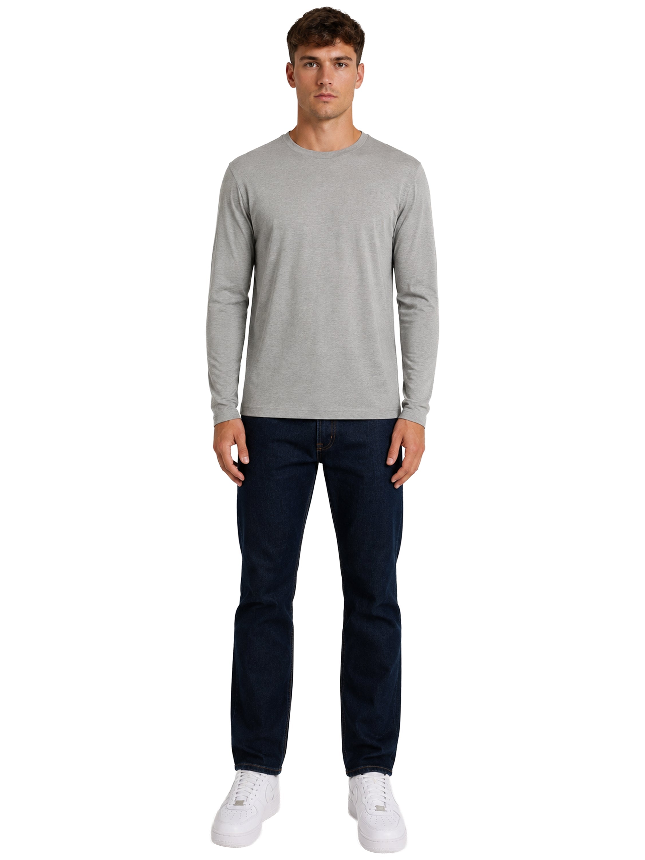 Kruze | Mens Long Sleeve T-Shirts 5 Pack