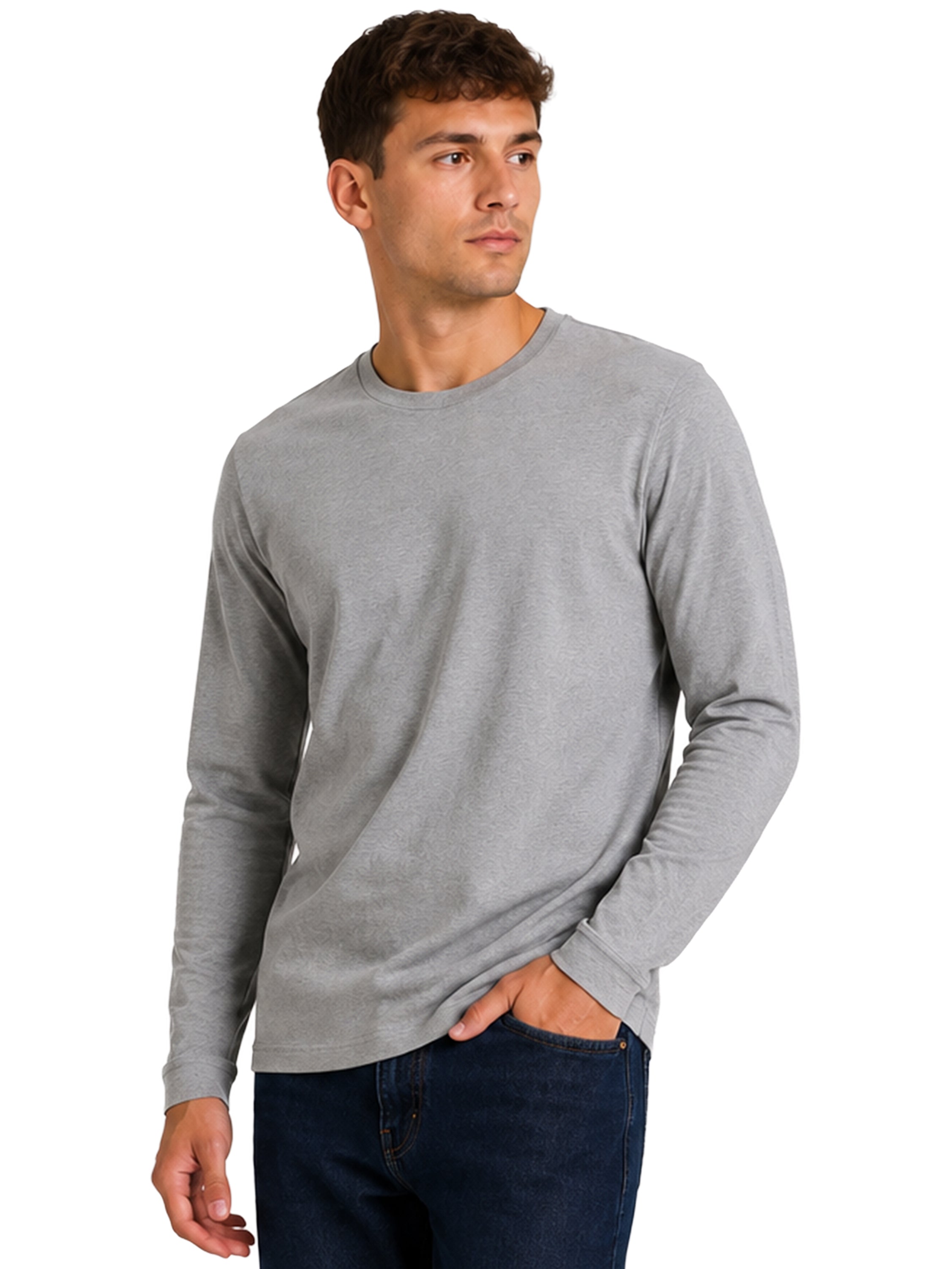 Kruze | Mens Long Sleeve T-Shirts 5 Pack