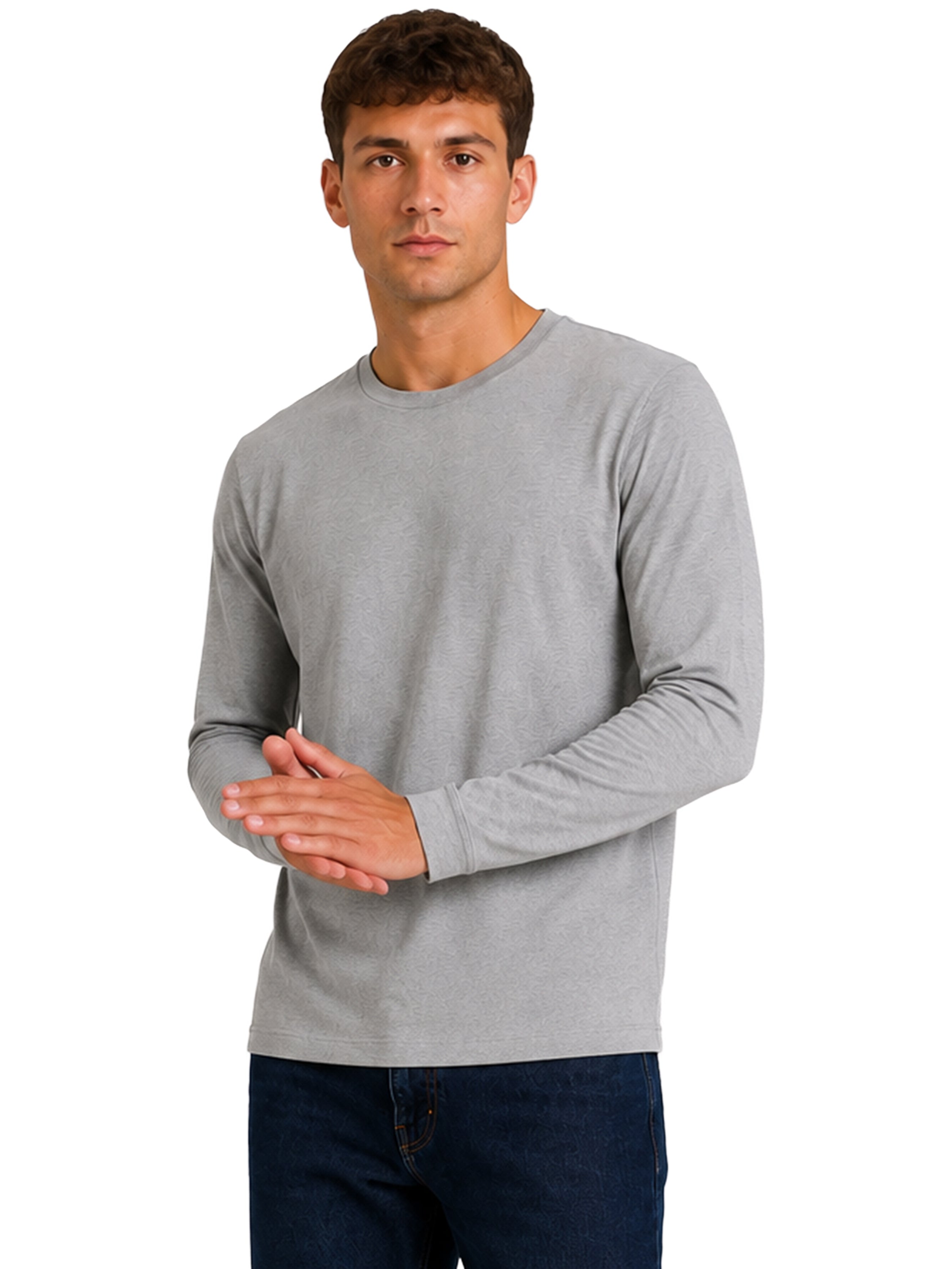 Kruze | Mens Long Sleeve T-Shirts 5 Pack