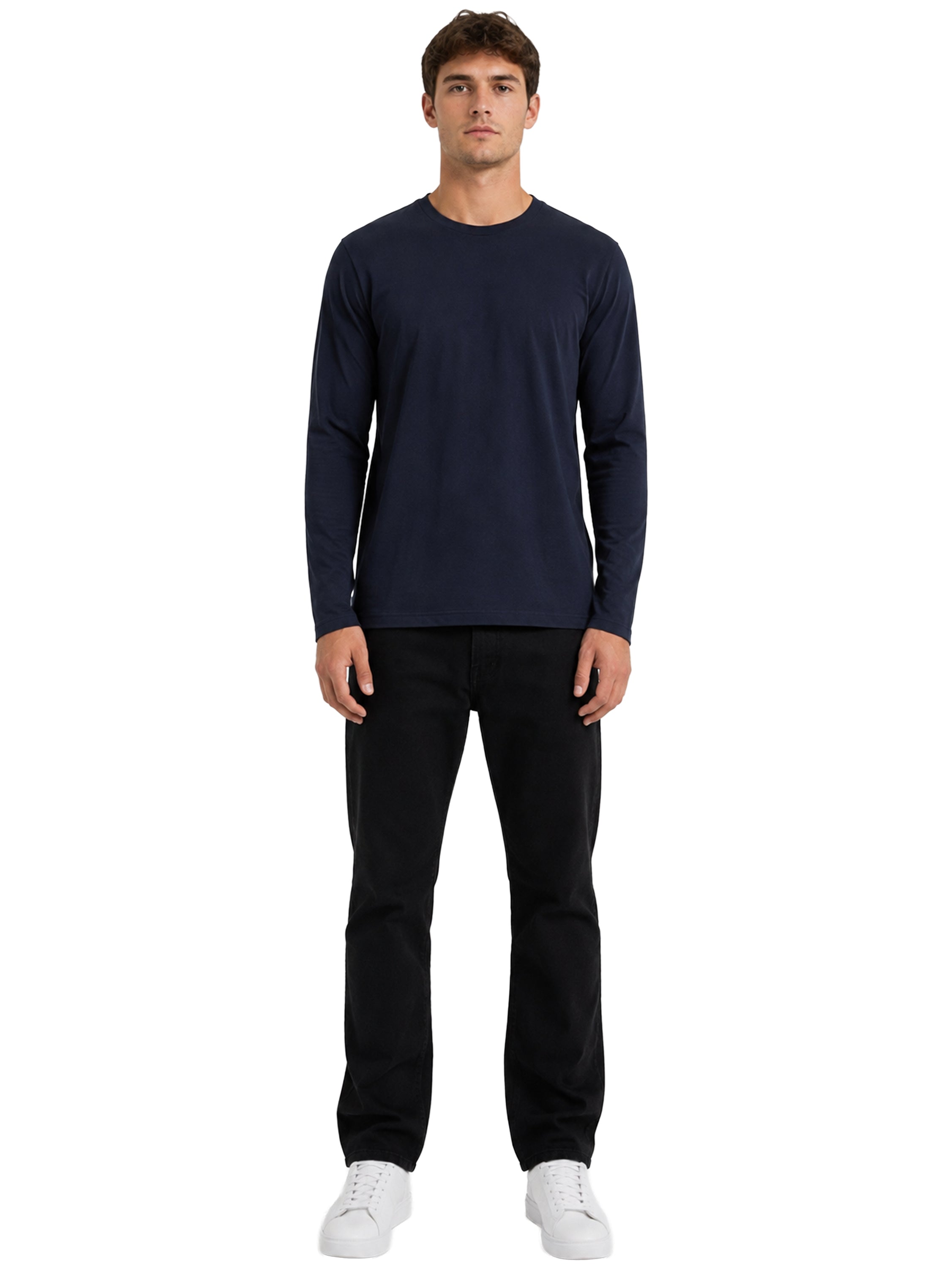 Kruze | Mens Long Sleeve T-Shirts 5 Pack