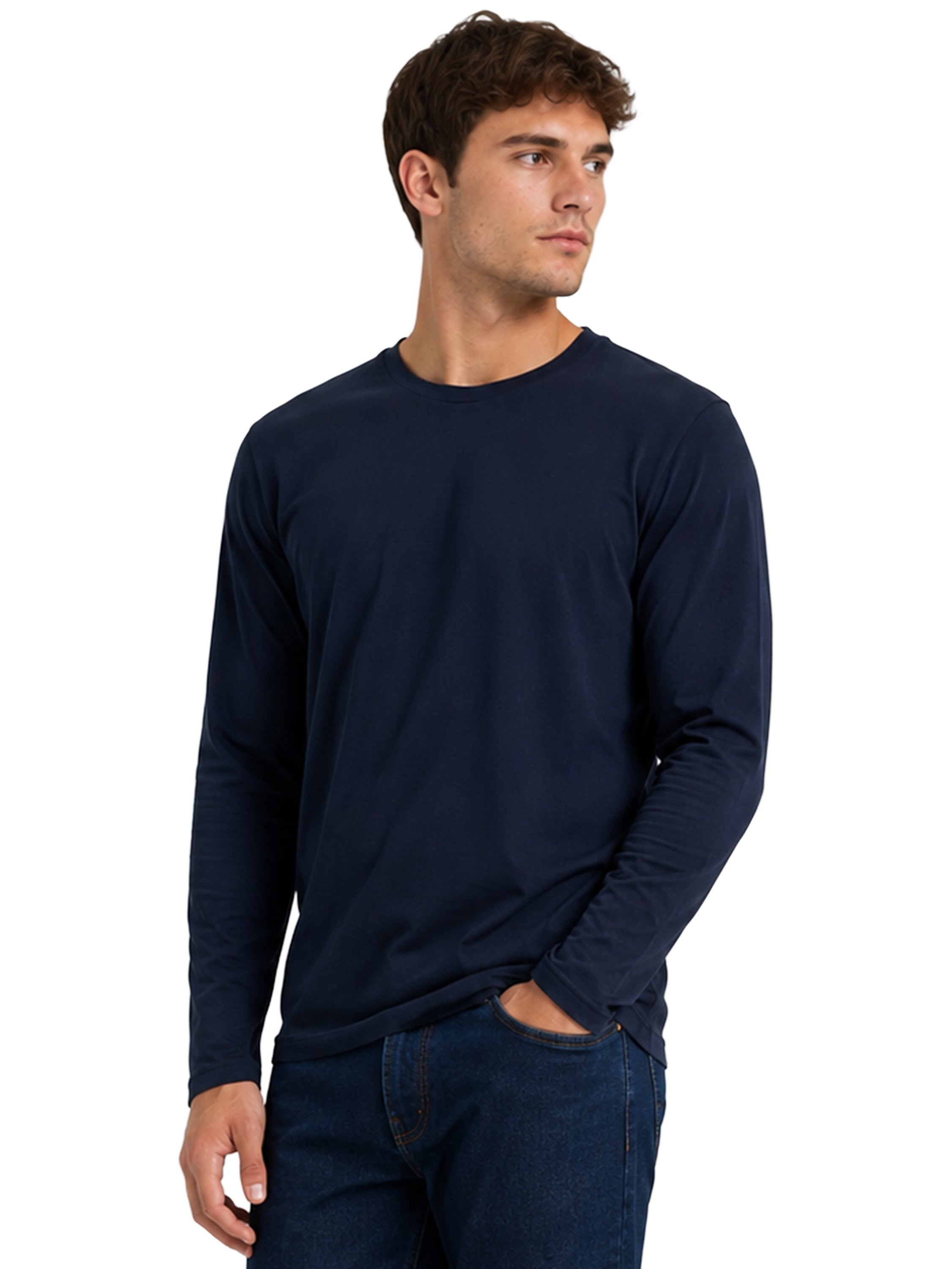 Kruze | Mens Long Sleeve T-Shirts 5 Pack
