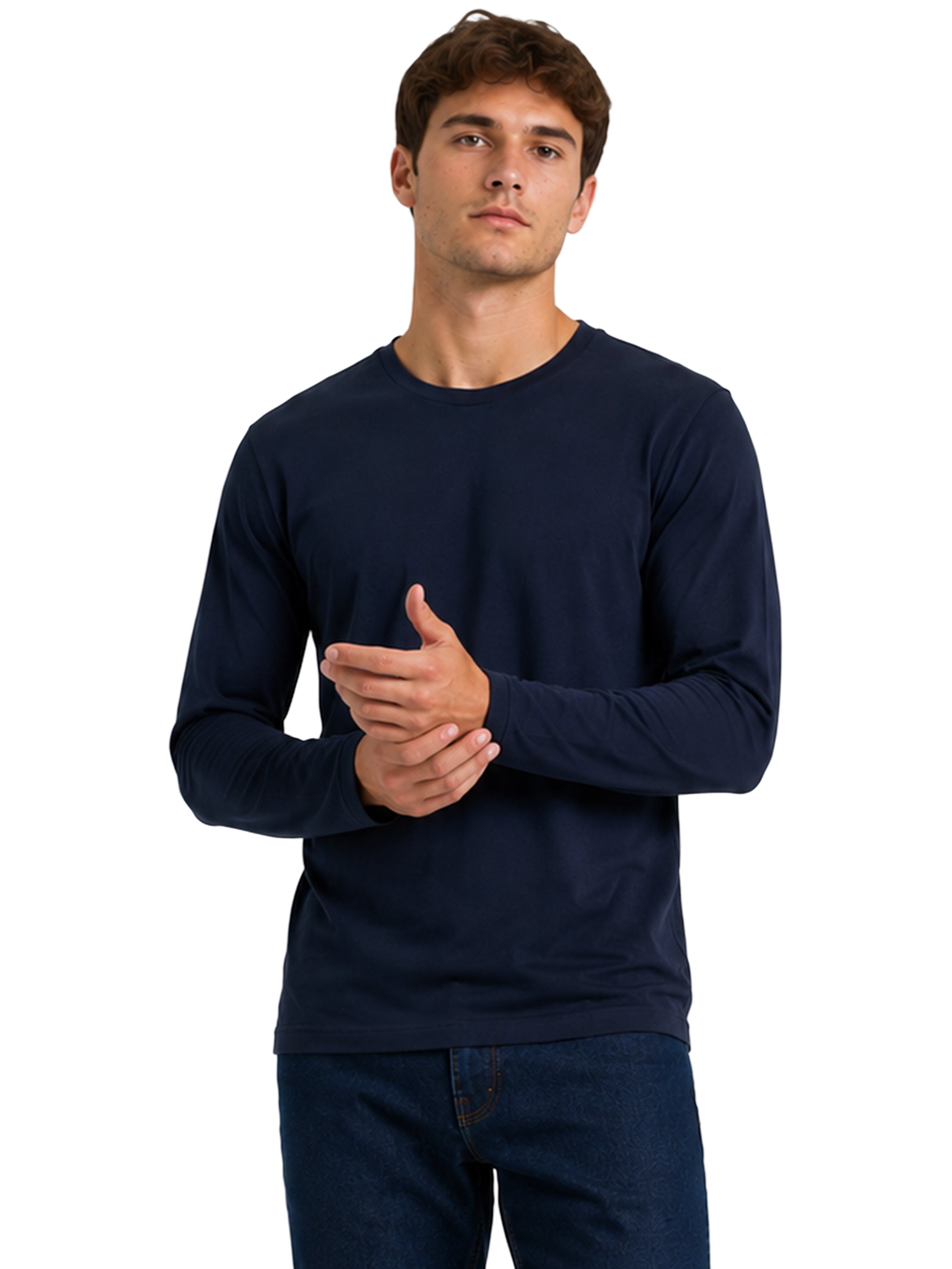 Kruze | Mens Long Sleeve T-Shirts 3 Pack