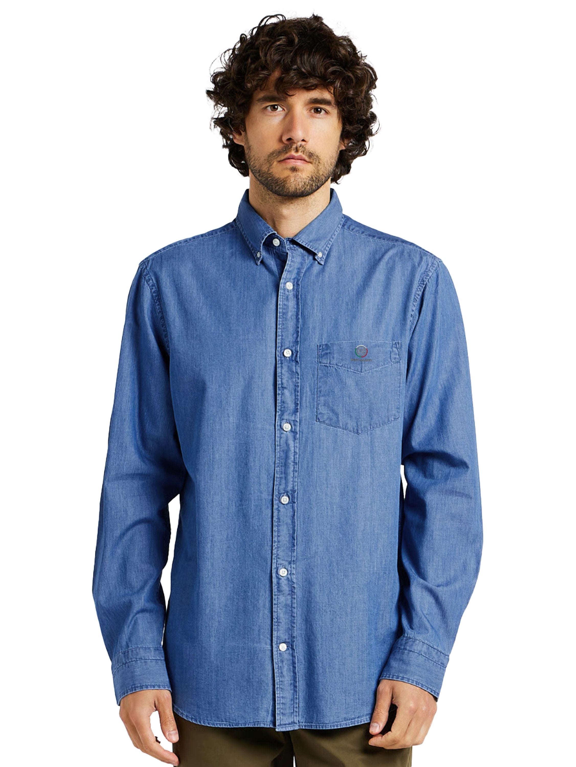 Enzo | Mens Regular Fit Denim Shirt 2 Pack