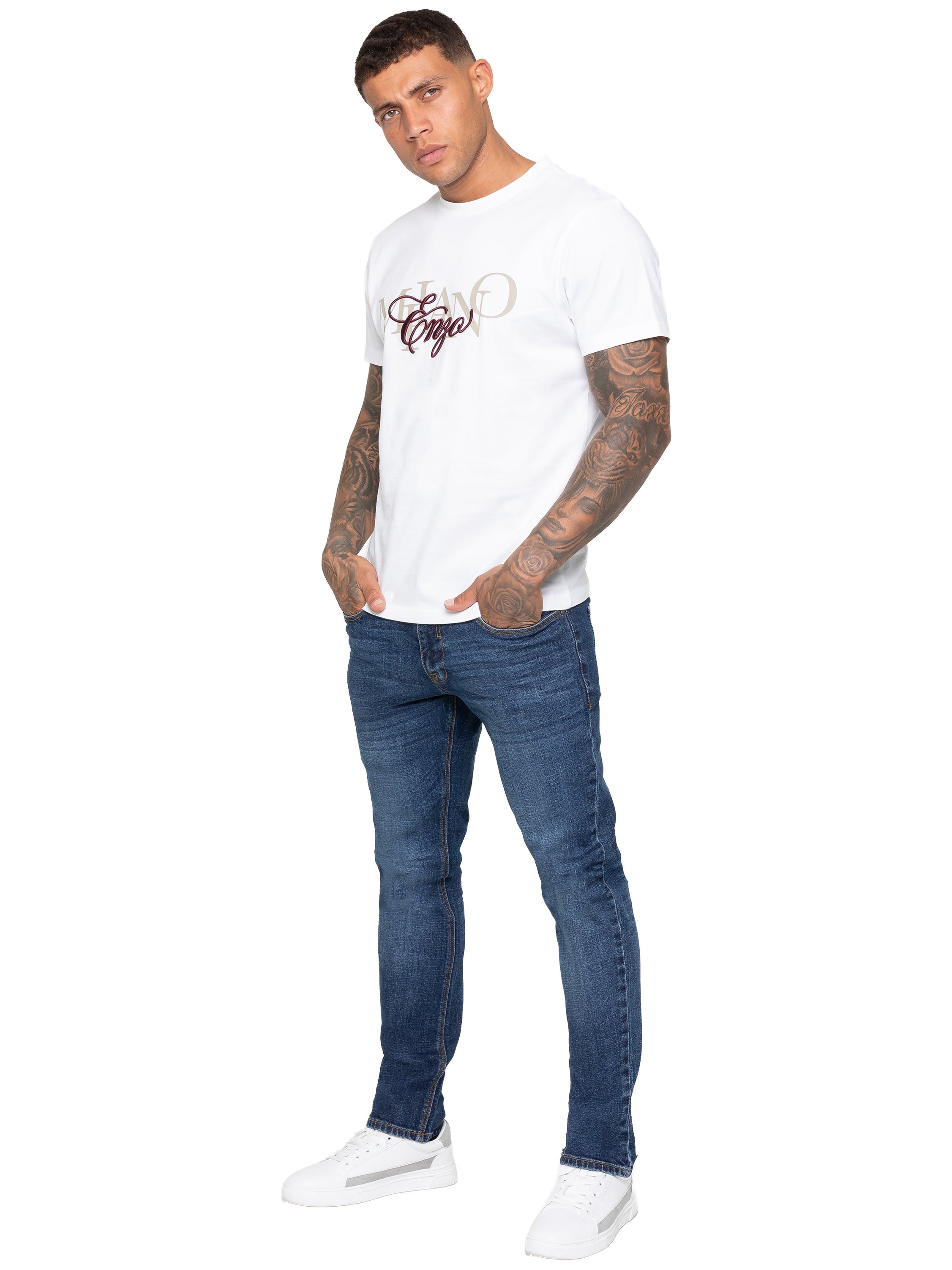 Enzo Milano | Men's Classic Tapered Jeans