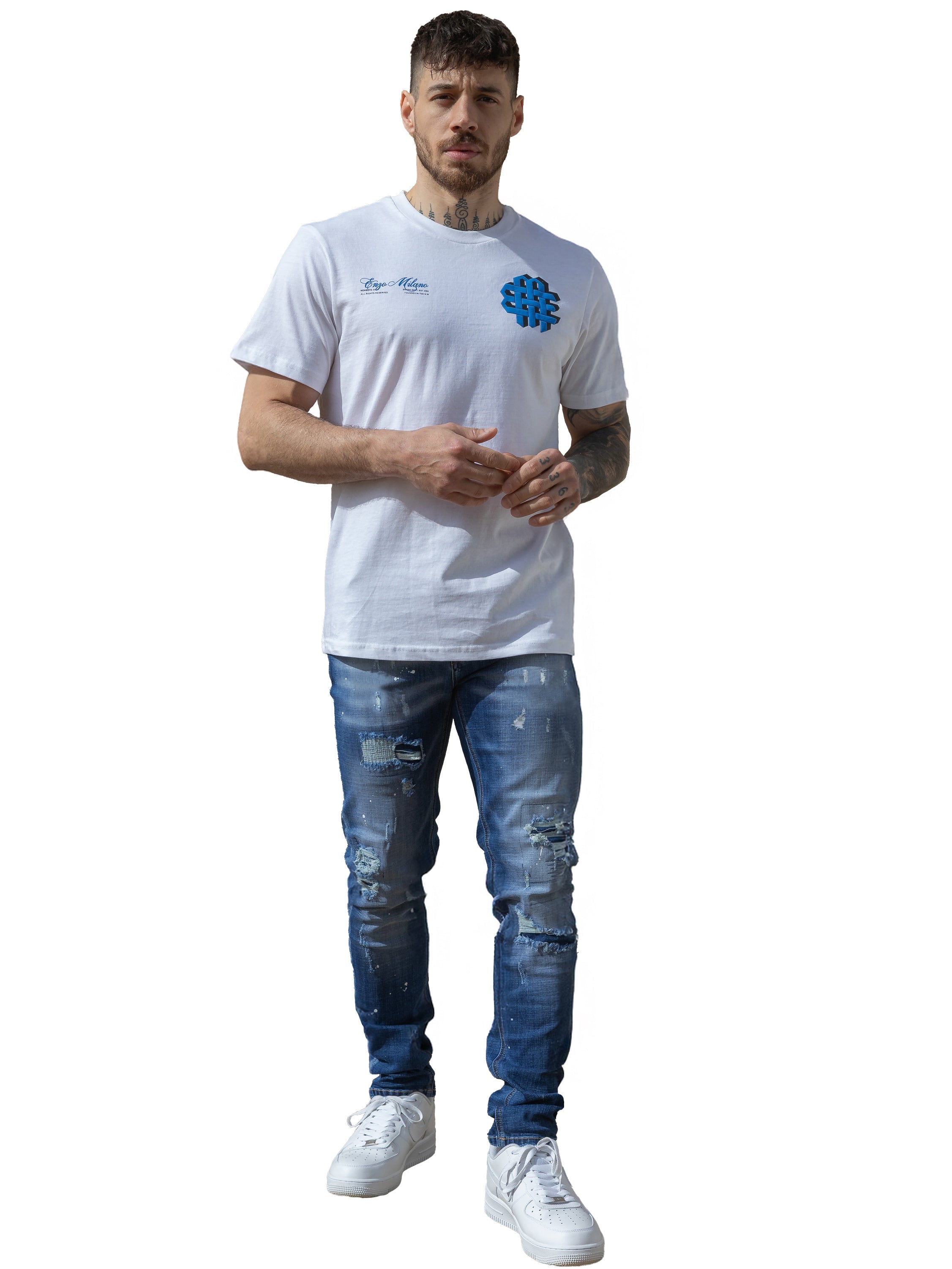 Enzo Milano | Mens Ripped Jeans