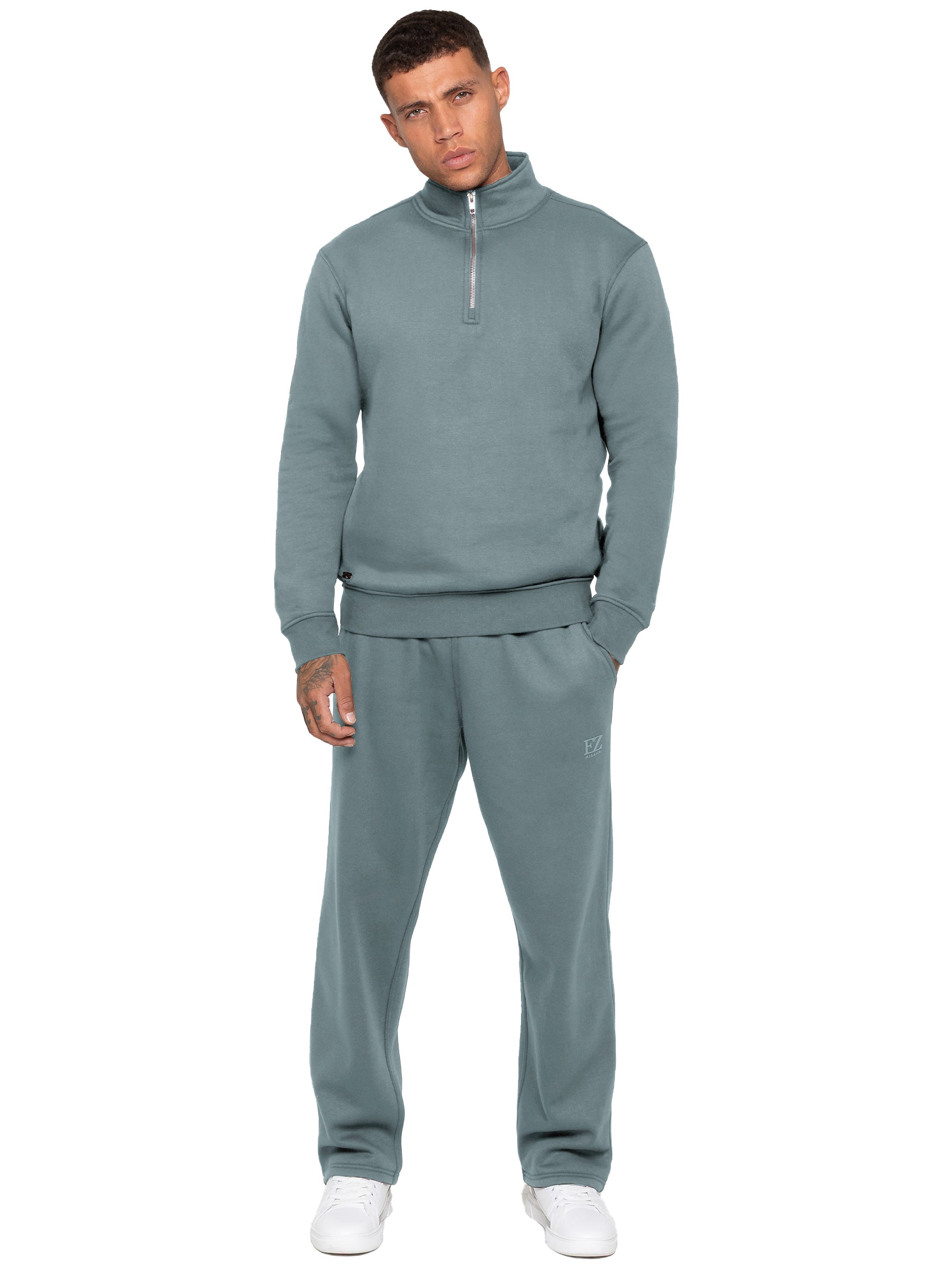 Enzo Milano | Men's Half Zip Sweatshirt Tracksuit